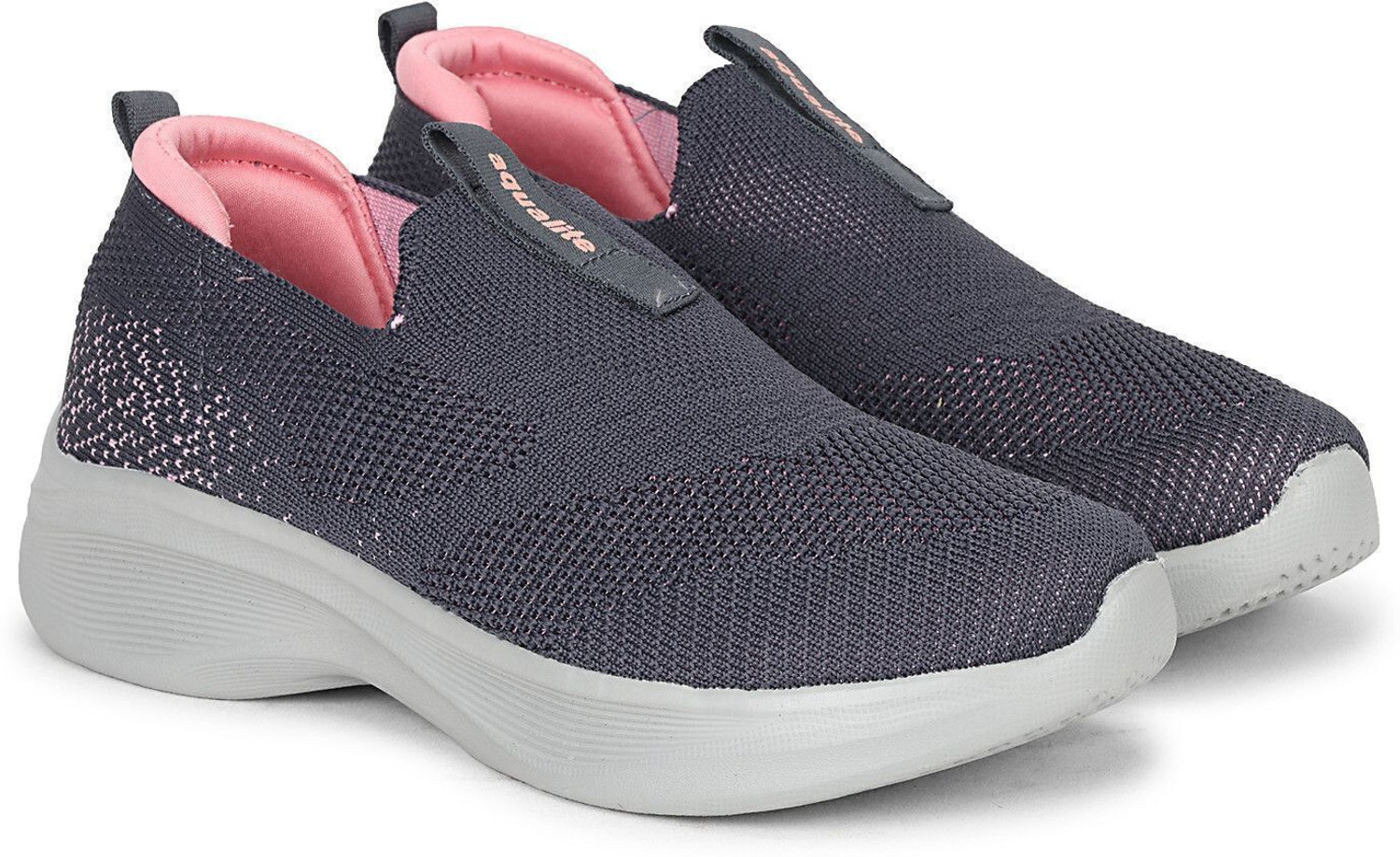 Image of Aqualite Women Comfortable Slip-On Running Shoes with Breathable Mesh and Shock Outdoors For Women