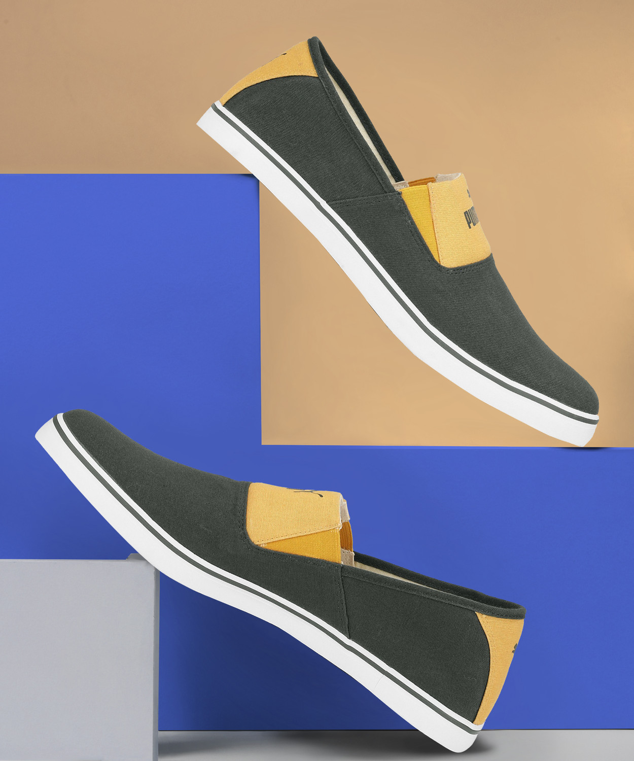 Image of PUMA Elara Slip On IDP Canvas Shoes For Men