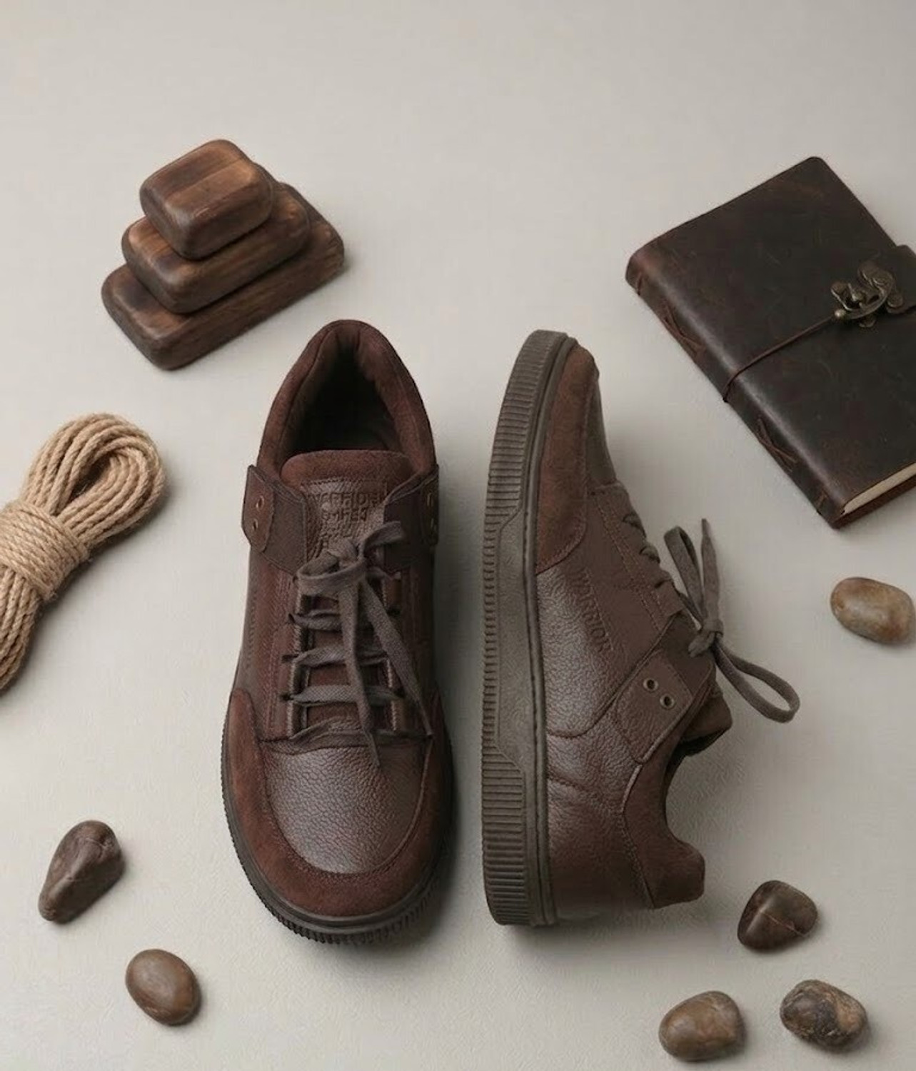 Image of BUCKAROO WALDO Jaripeo Vegan Leather Casual Shoes Sneakers For Men