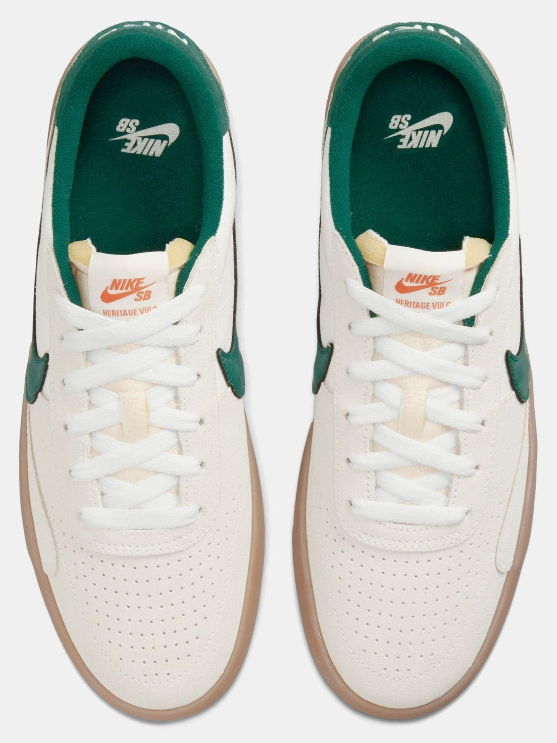 nike sb heritage vulc sail gorge green