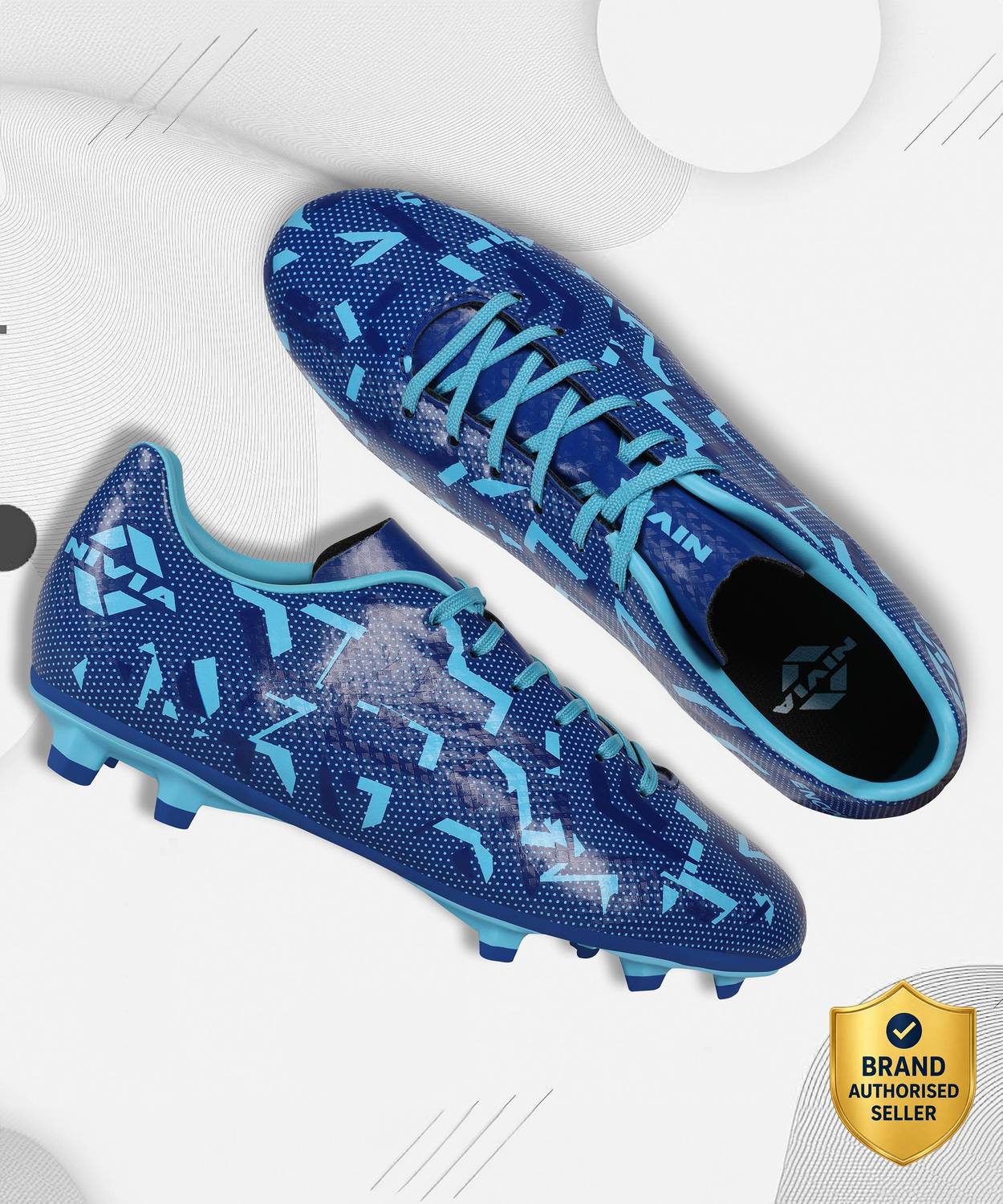 NIVIA ENCOUNTER 10.0 Men's Football Shoes Blue - Image 1
