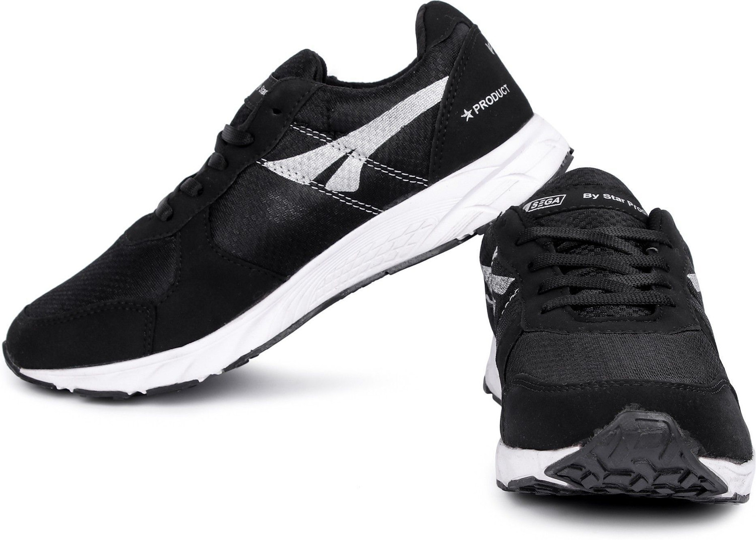 Image of SEGA Black Marathon Running Shoes For Men