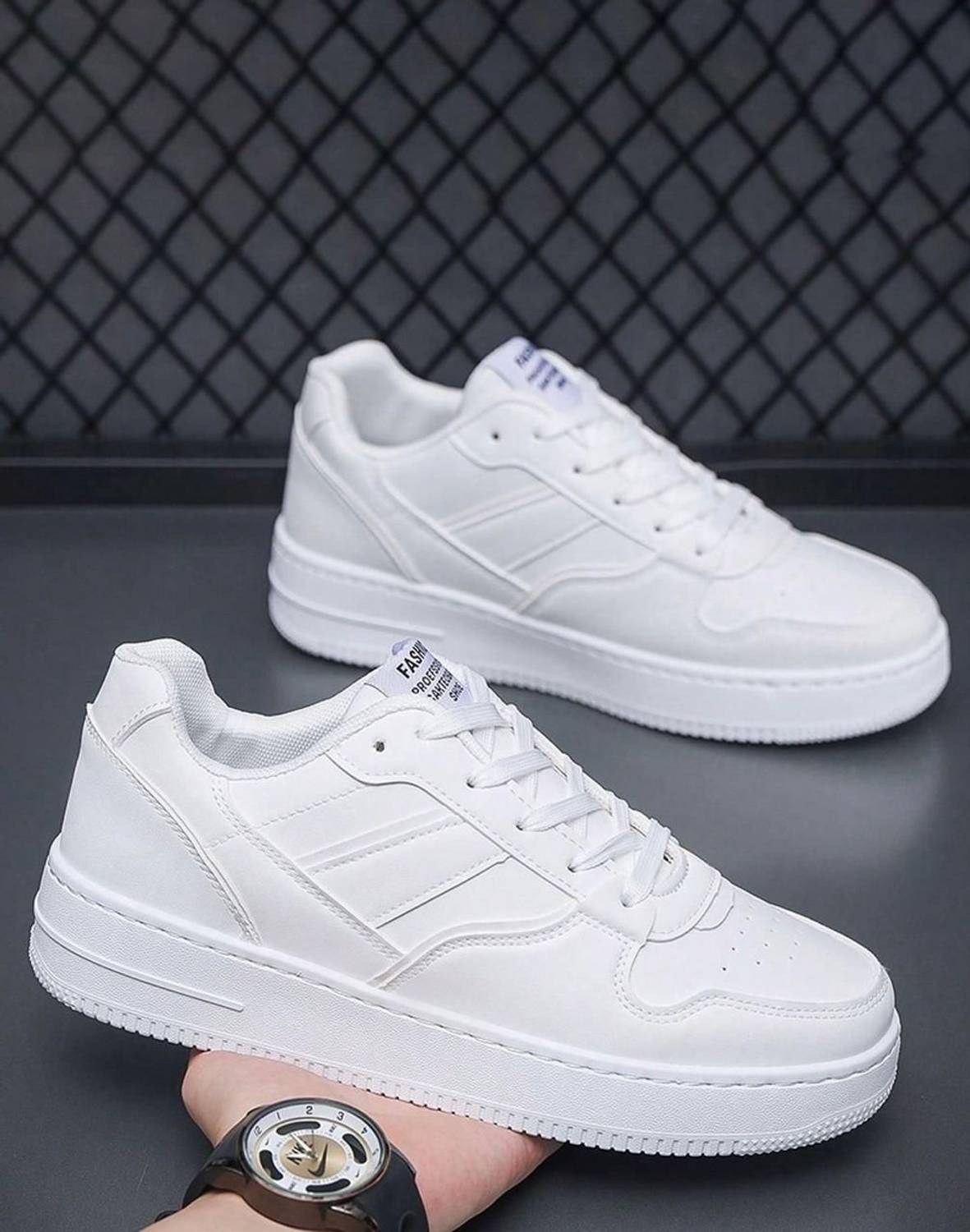 infinity walk White Casual Sneakers - Image 2