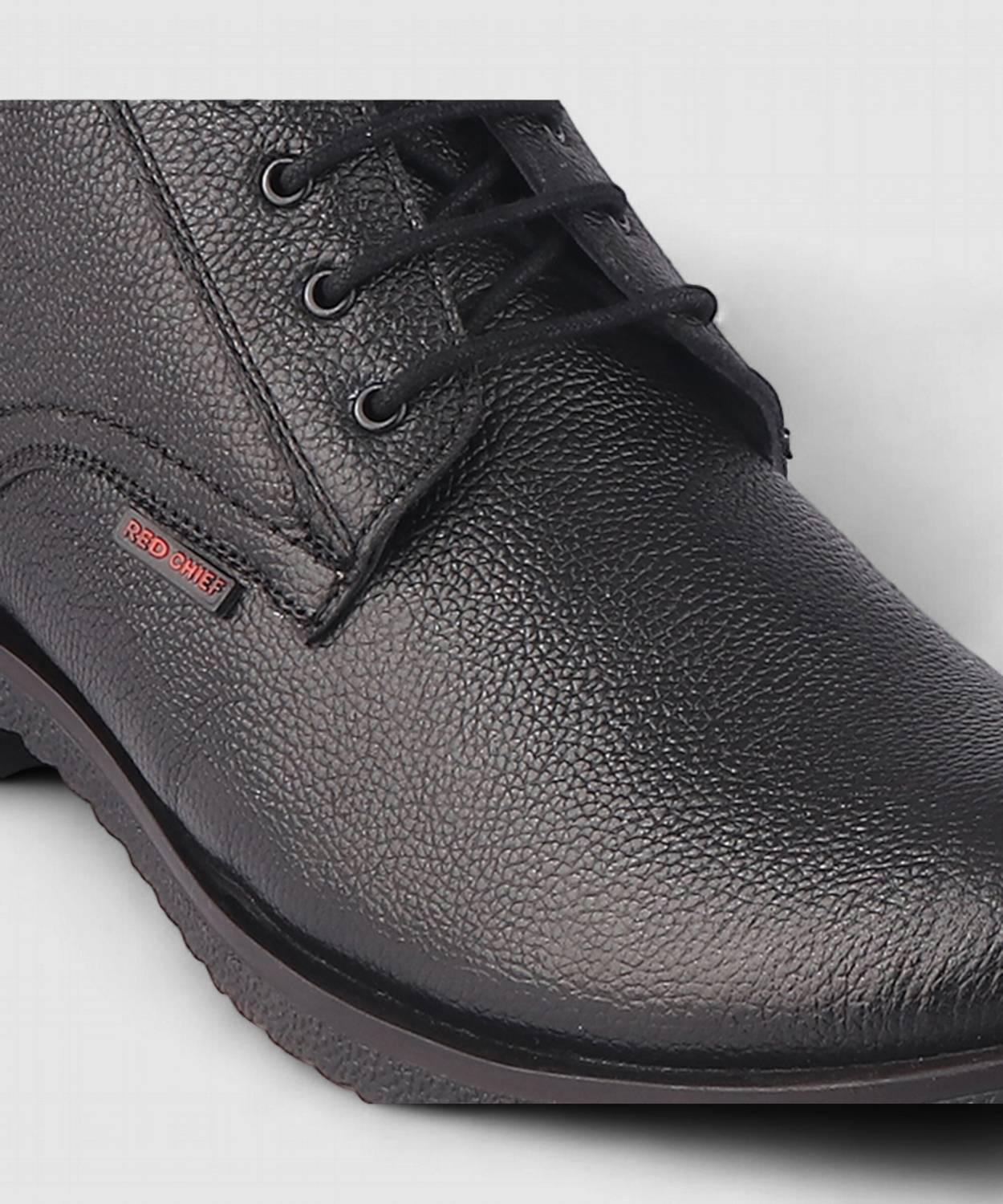 RED CHIEF RC3808 001 Black Derby Boots - Image 5