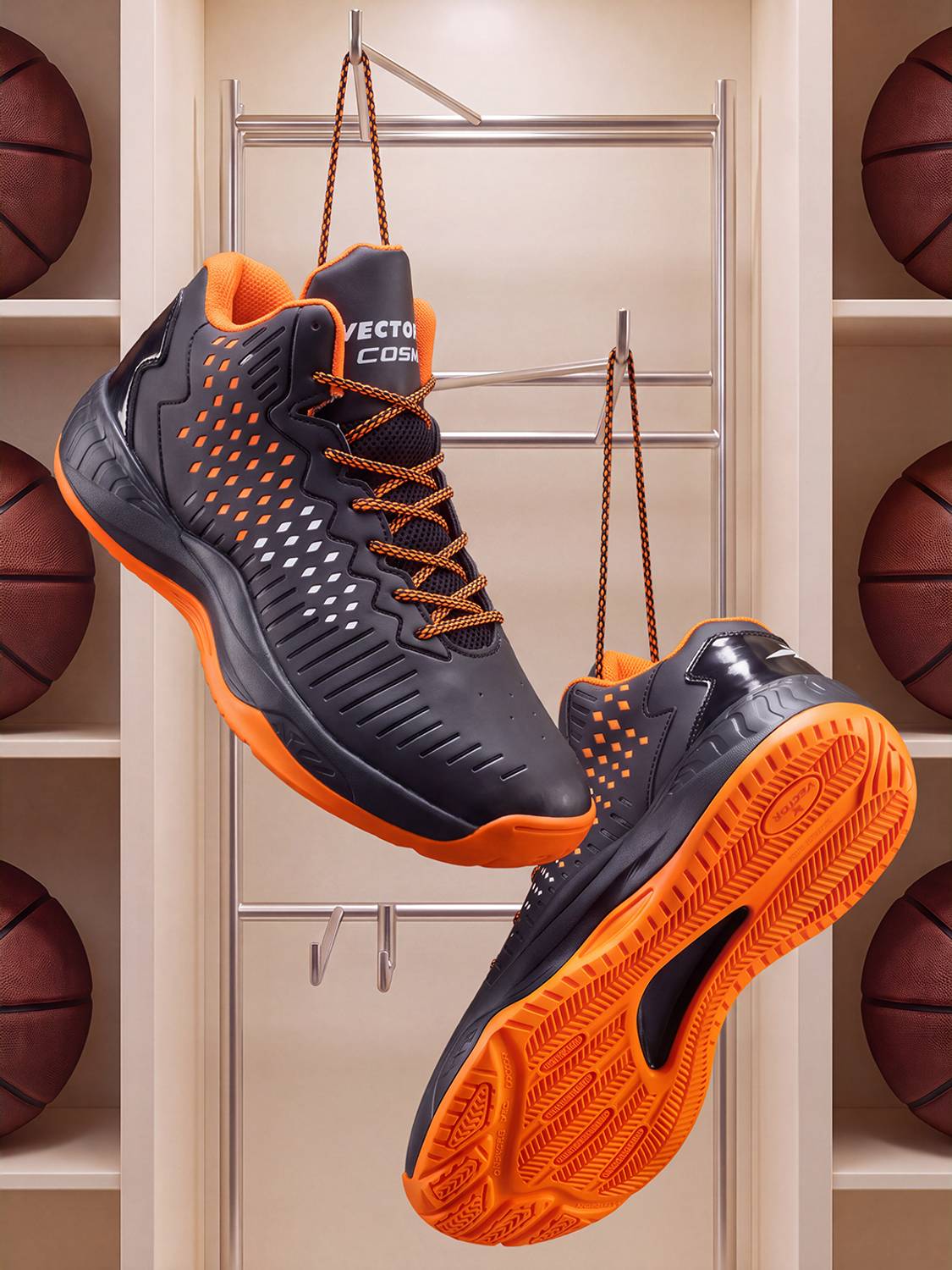 VECTOR X Cosmic Synthetic Leather Basketball Shoes for Men