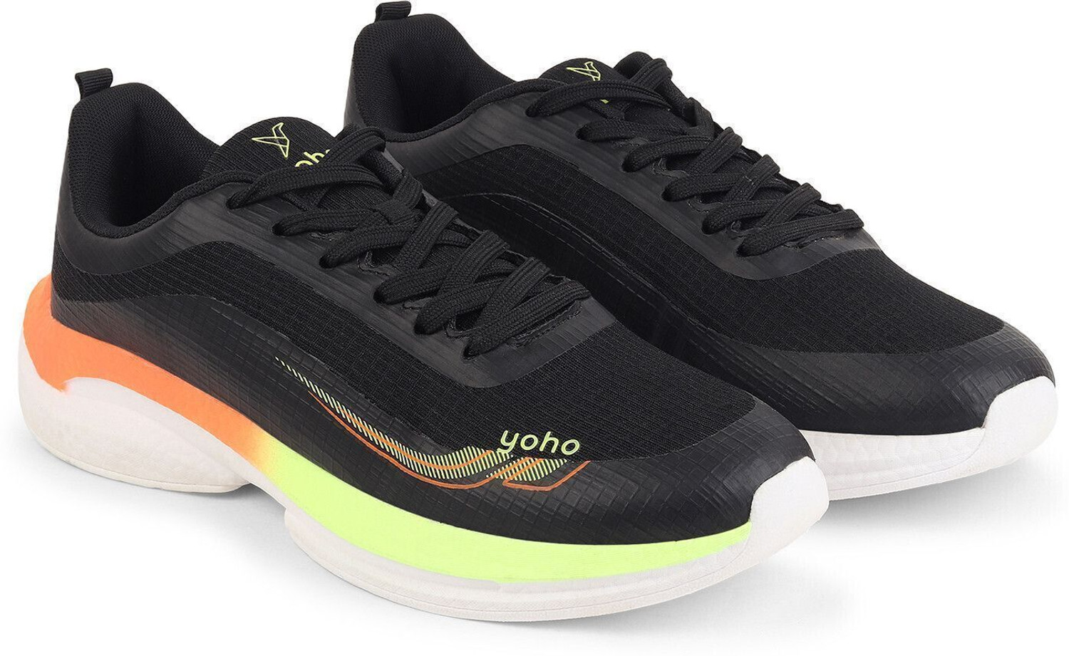 Image of yoho RushHour Dynamiq 1800|EVA Sole | Lightweight & Cushioned |AntiSkid LaceUp Shoe Walking Shoes For Men