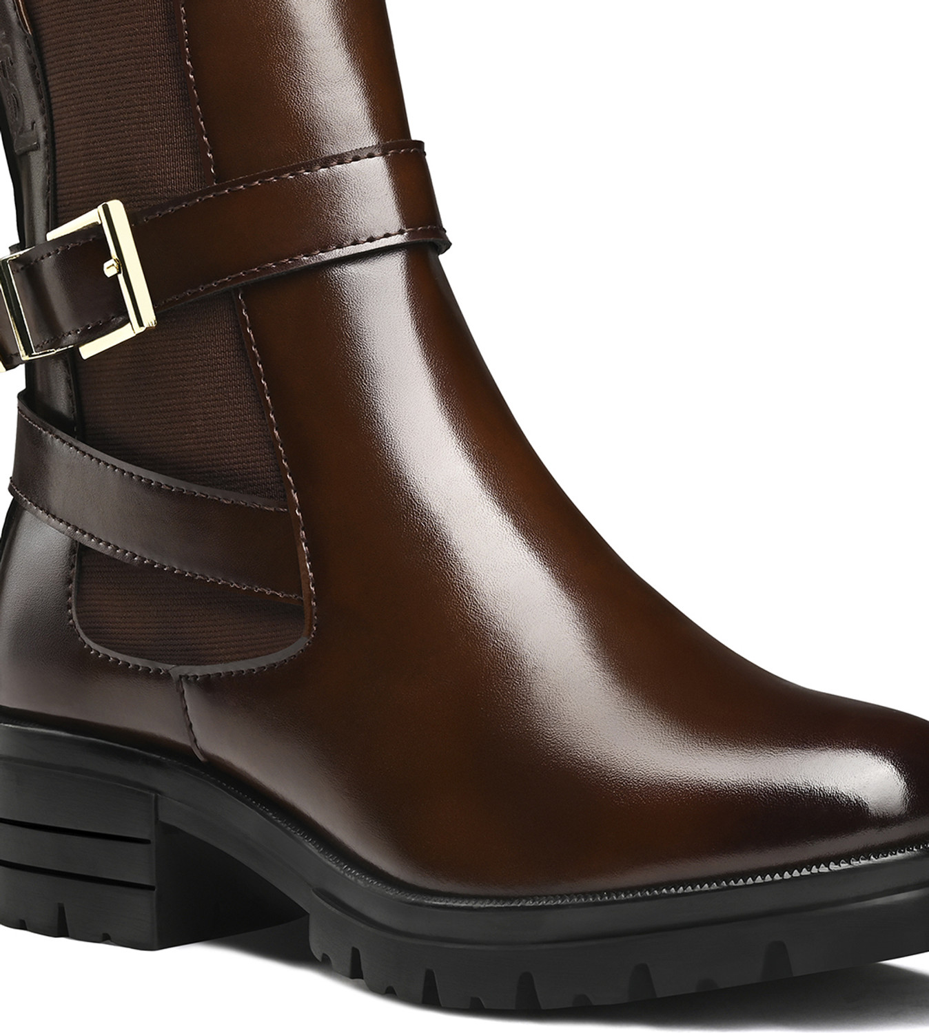 Image of LOUIS STITCH Espresso Brown High-Ankle Slip-On Long Boots for women, LSLD-CLBT-LBB Boots For Women (Brown, 6)