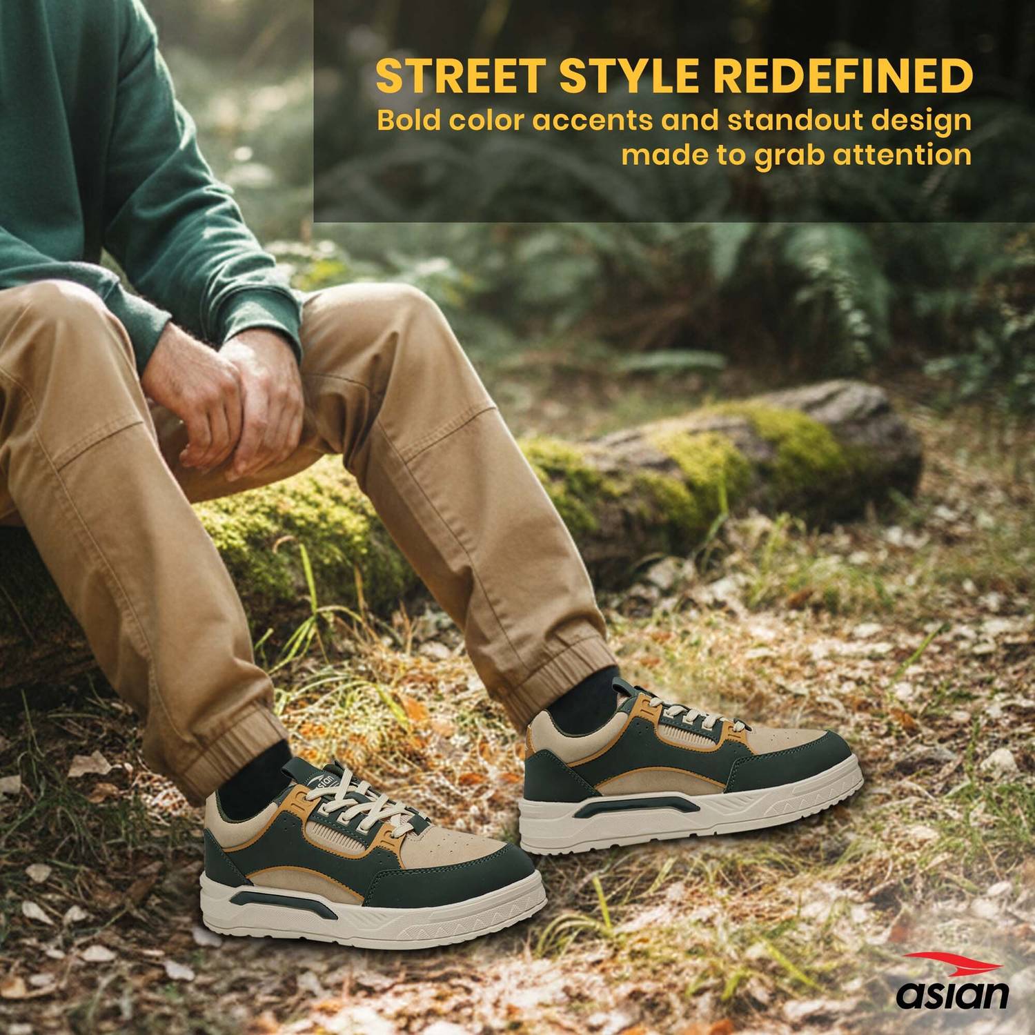 Men's Stylish Casual Colourblocked Sneakers - Image 5