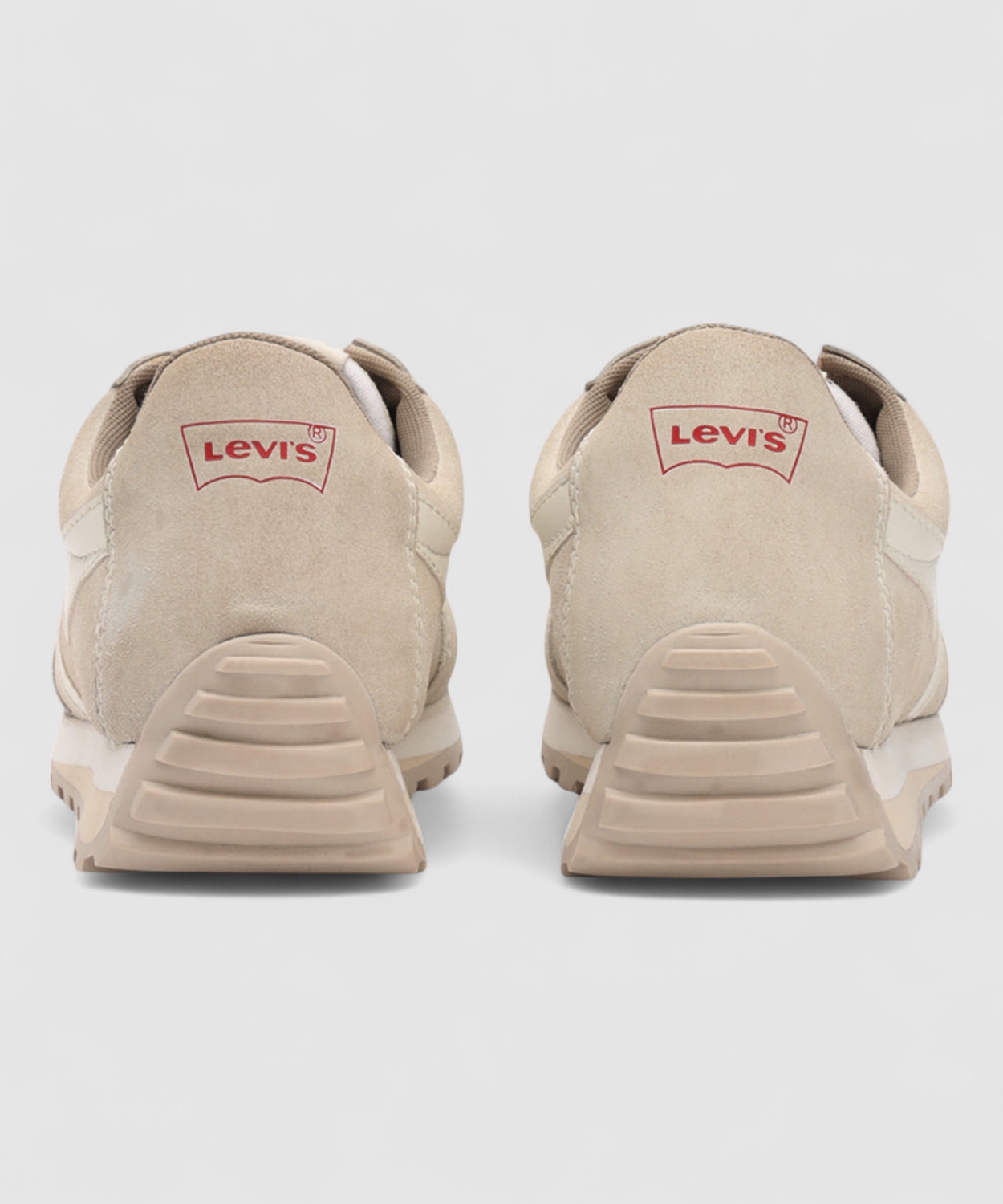 Image of LEVI'S Men's Beige Colorblock Sneakers Sneakers For Men
