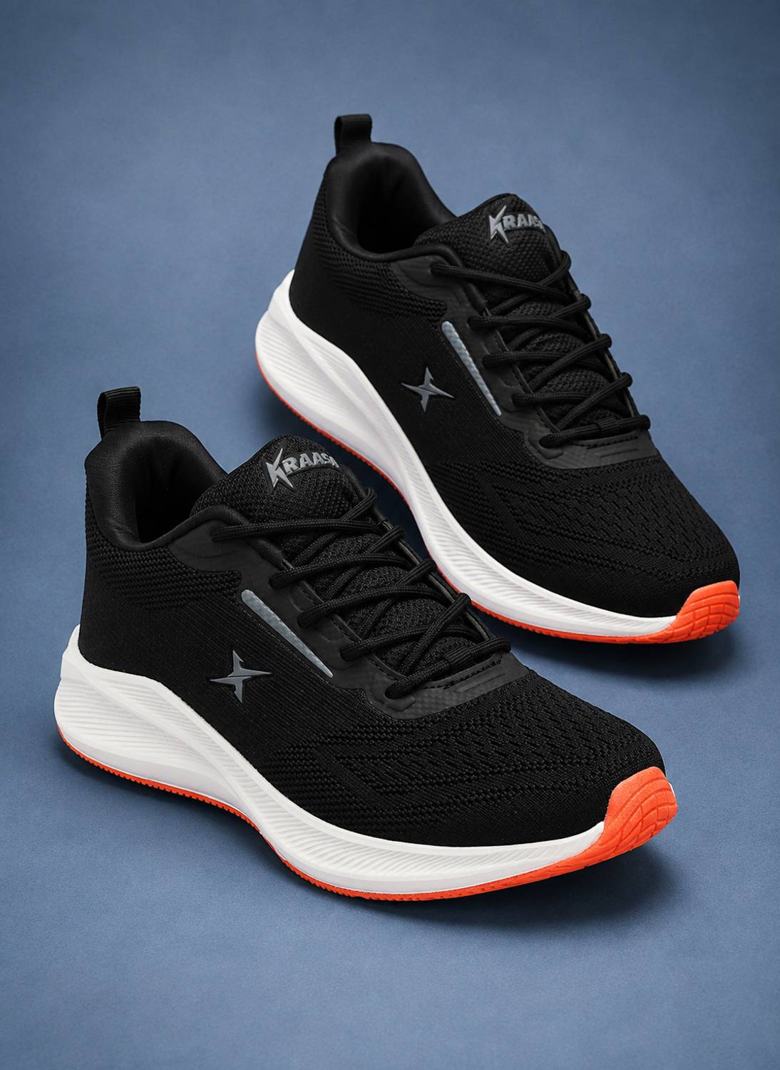 Kraasa Running Shoes For Men Black - Image 1