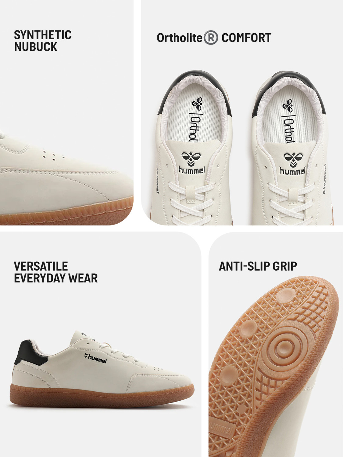 Image of HUMMEL CLASSIC ELITE Casual Comfort Nubuck Lace-up Sneakers For Men