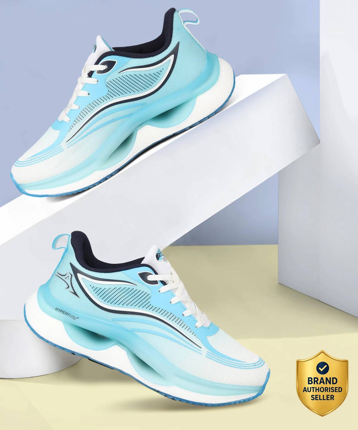 Abros TRIGGER-PRO Men's White Running Shoes - Image 1