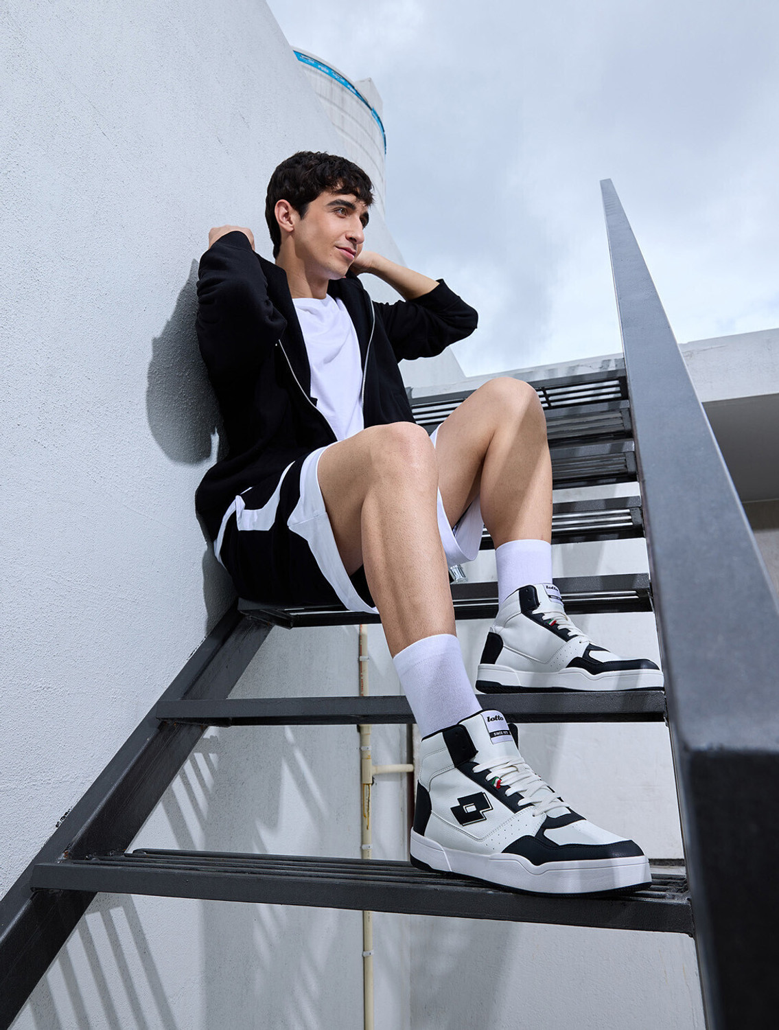 Image of LOTTO Hoop Star Urbano High Sneakers For Men