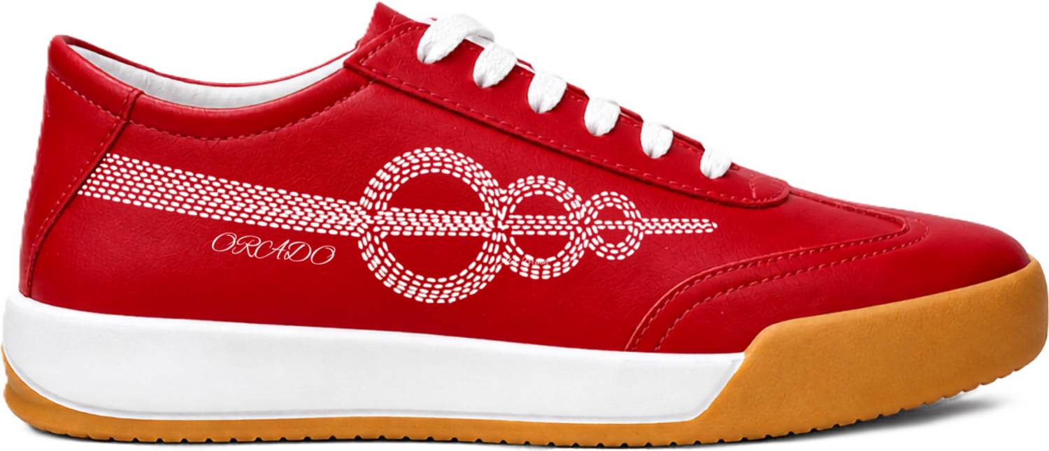 ORADO Mens Casual Sneaker Red - Image 1