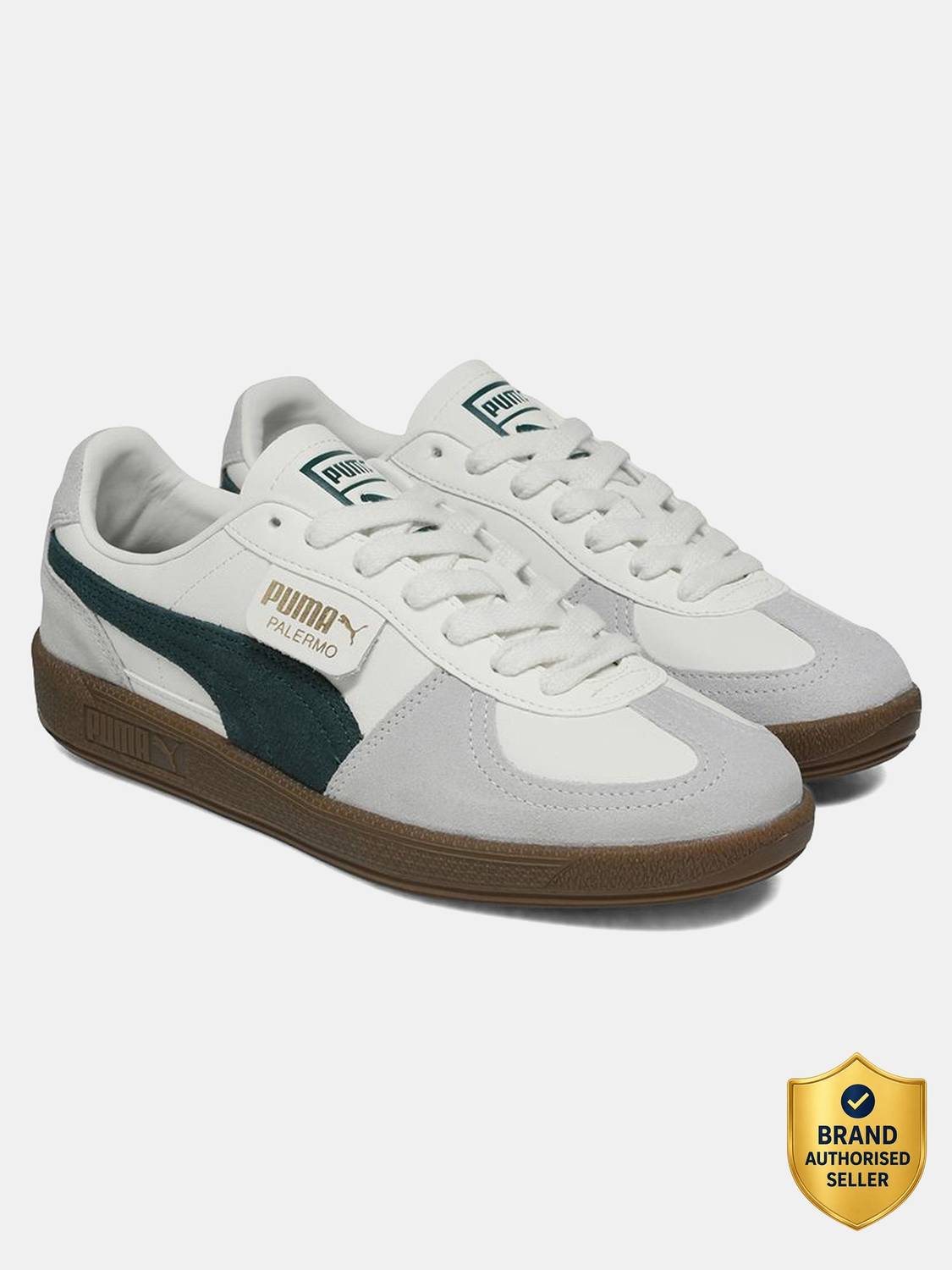PUMA Palermo Lth Res Sneakers For Men White - Image 1