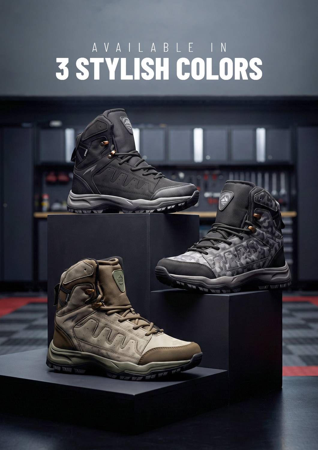 asian Explorer-01 Men's High Ankle Biking Shoes - Image 3