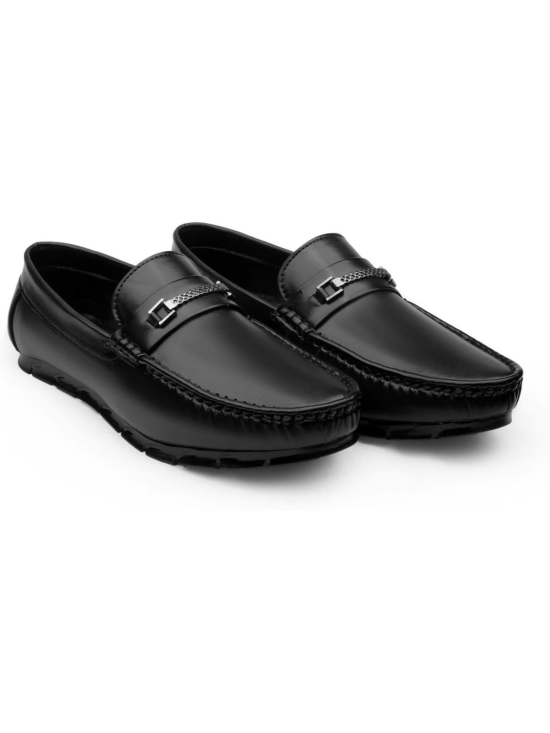 Image of viruformal LF K-702 Black Comfortable Loafers For Men