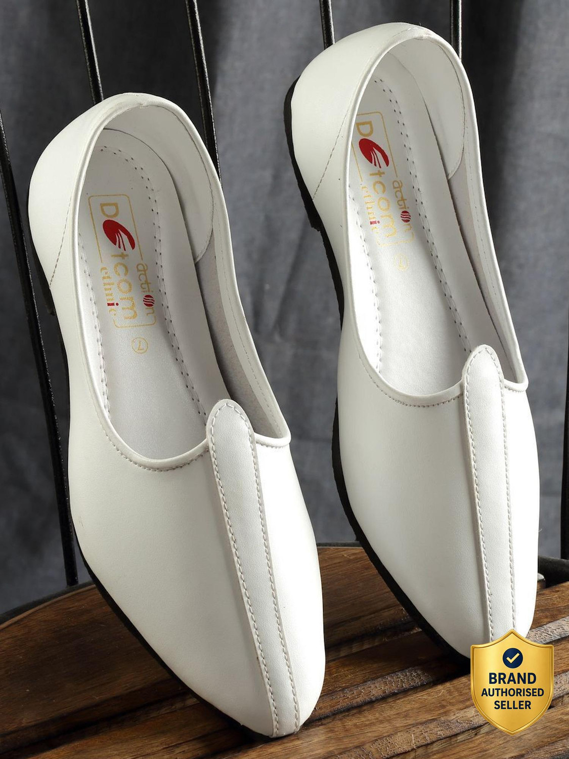 Image of action DOTCOM ETHNIC-01 Traditional Comfortable Durable Ethnic Slip-On Jutis For Men