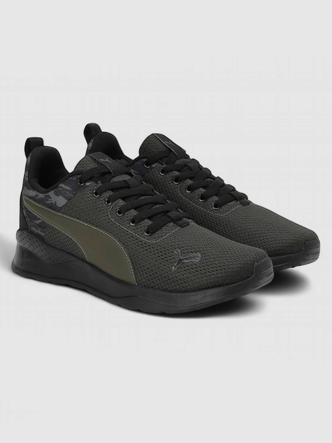PUMA Anzarun Camo Black Sneakers For Men - Image 5
