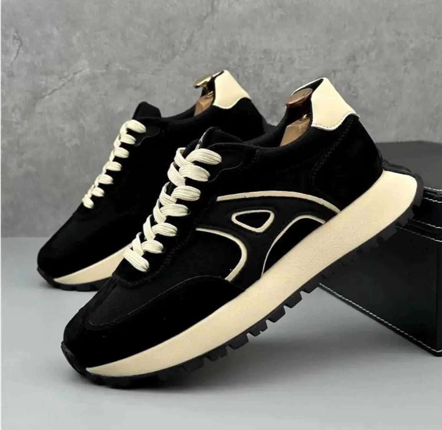 ayush&sons Unisex Black Sneakers - Image 4