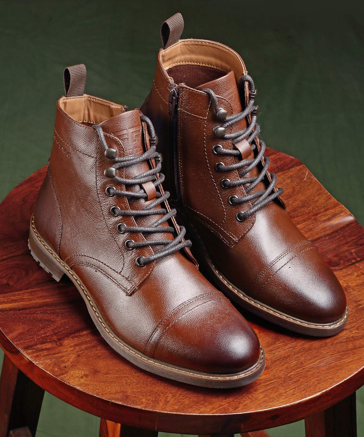 Image of RED TAPE Ankle Length Boots for Men | Soft Cushioned Insole, Slip-Resistance Boots For Men