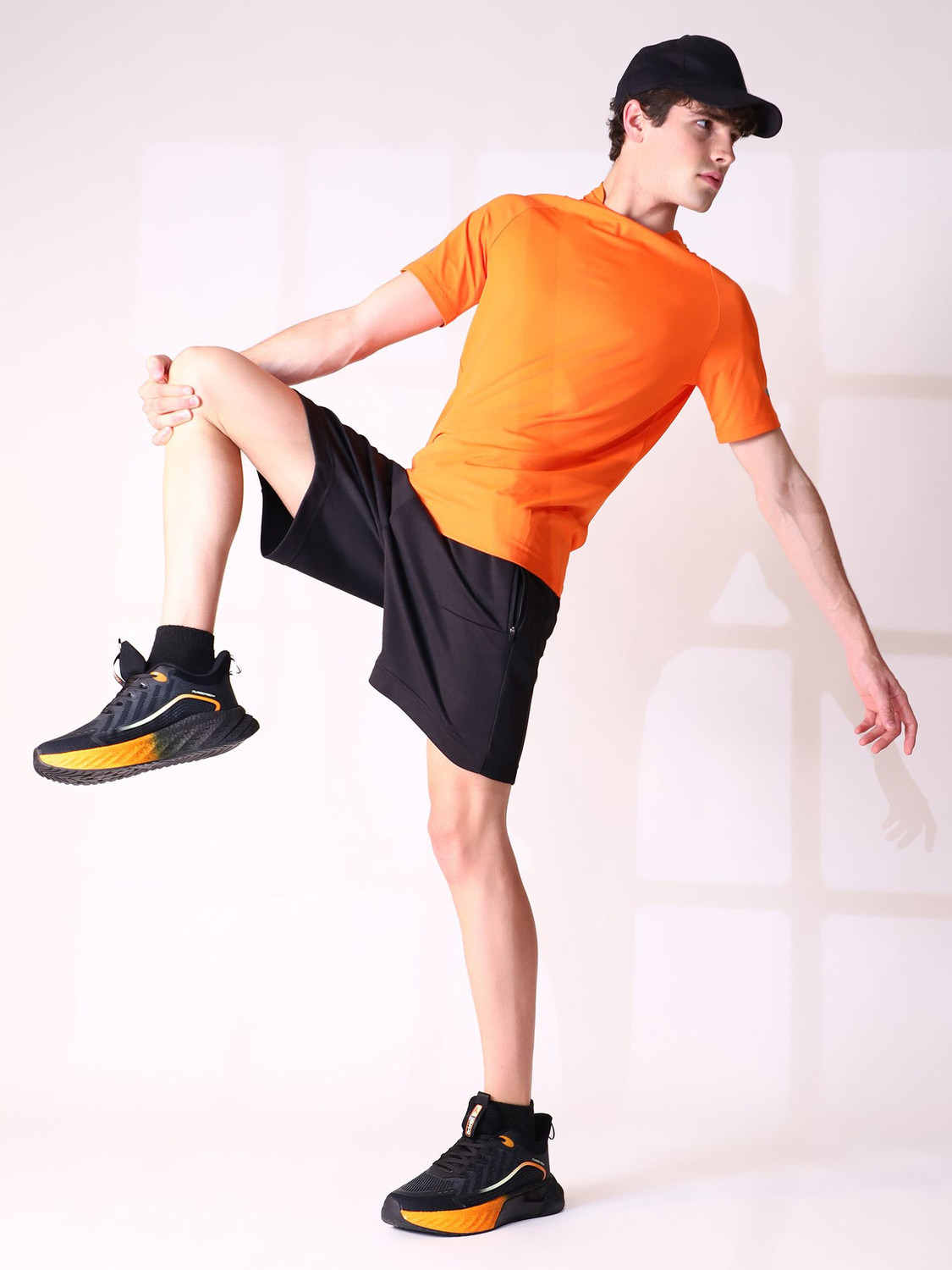 Image of action Athleo TURBO-502 Trendy Lightweight Comfortable Durable Sports Lace-Up Running Shoes For Men