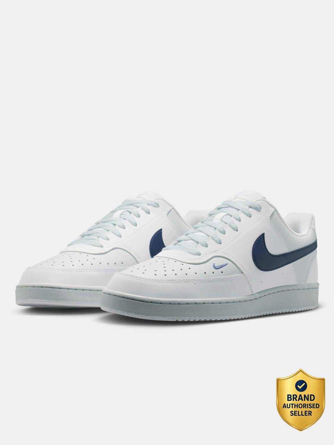 NIKE Court Vision Low Basketball Shoes For Men White - Image 1