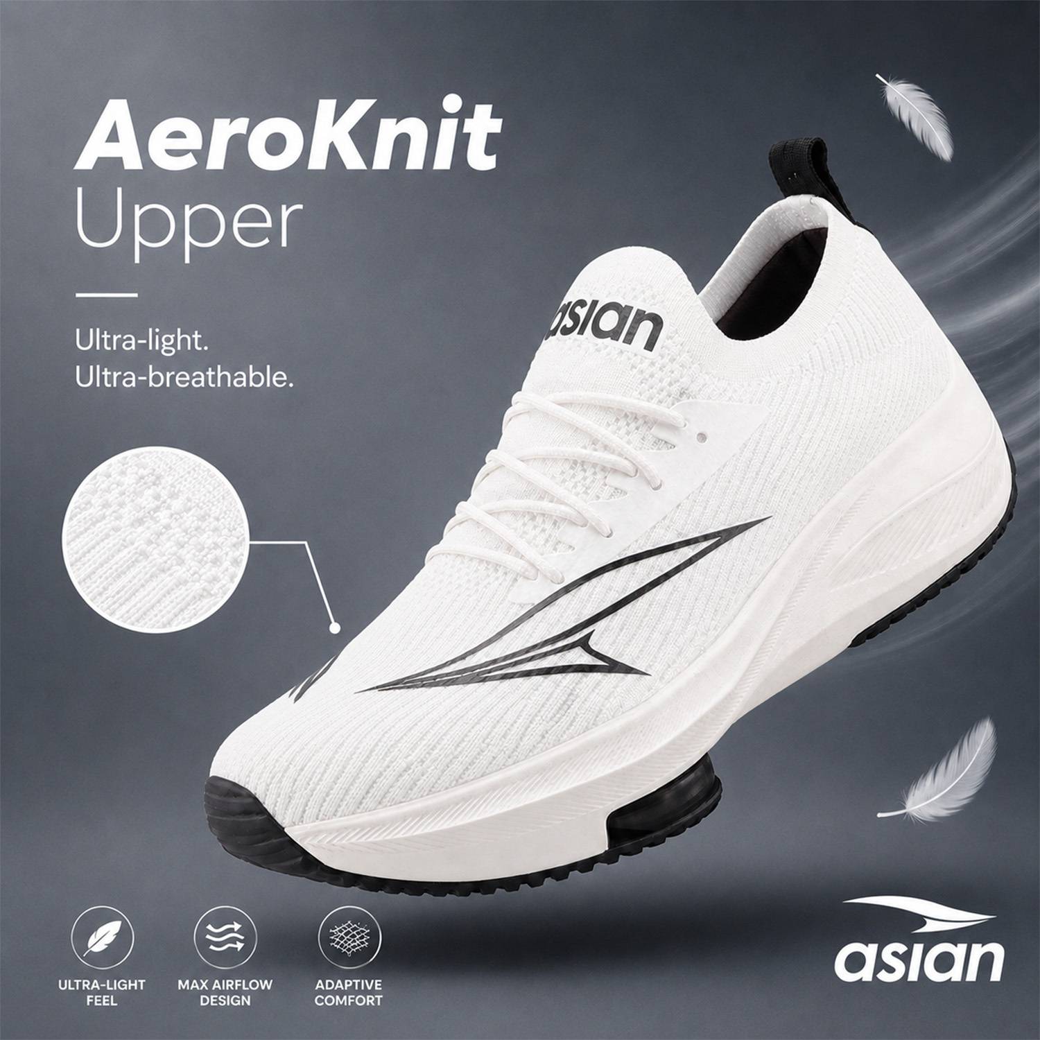 asian Quantum-74 Men's Running Shoes - Image 5