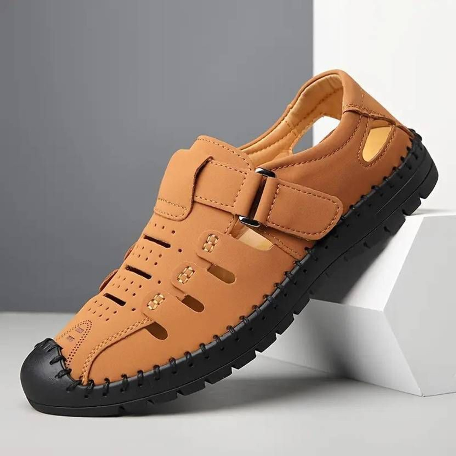 Image of RANZAG Men Sandal (Tan, 9)