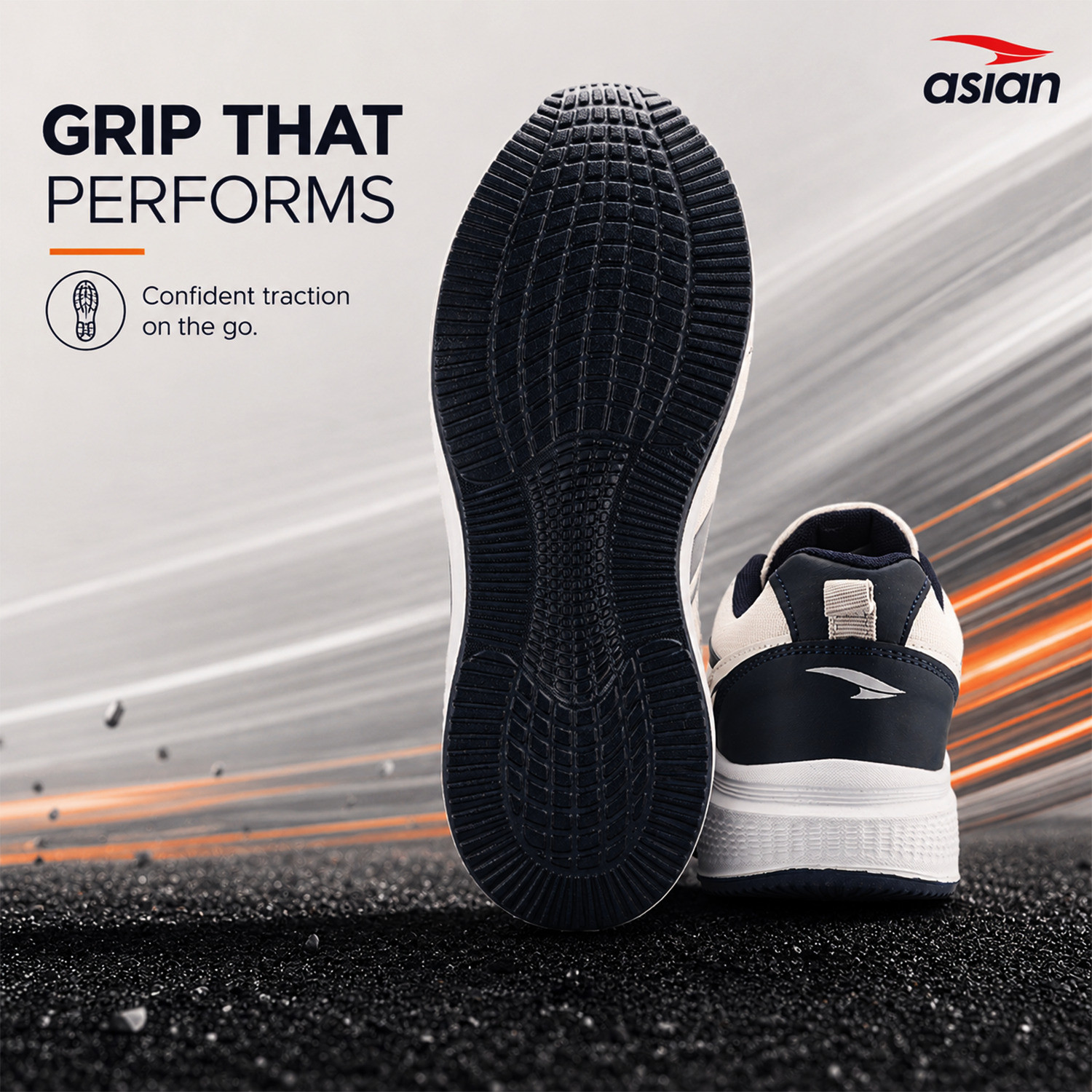 Image of asian Wonder-34 Men's Running Shoes with Mesh Upper & Comfortable Cushioned Sole Running Shoes For Men