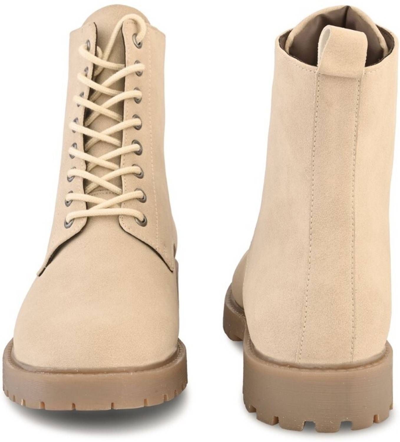 Roadster Lifetyle Women's Round Toe Lace-Up Biker Boots - Image 4