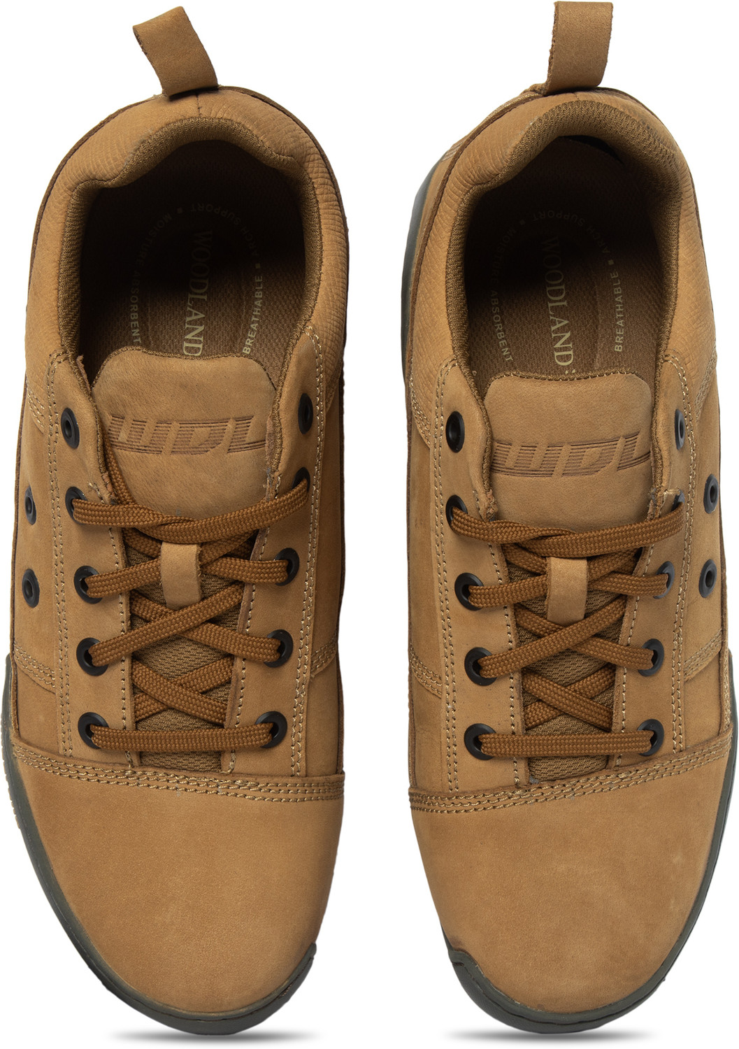 Image of WOODLAND Lace Up Lightweight Breathable Comfortable Daily Use Casuals For Men