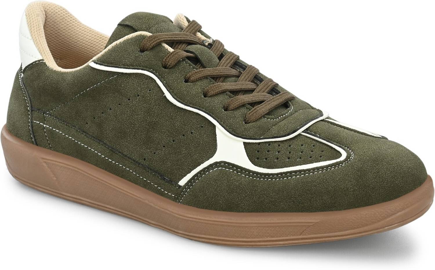 Roadster Men's Green Sneakers - Image 2