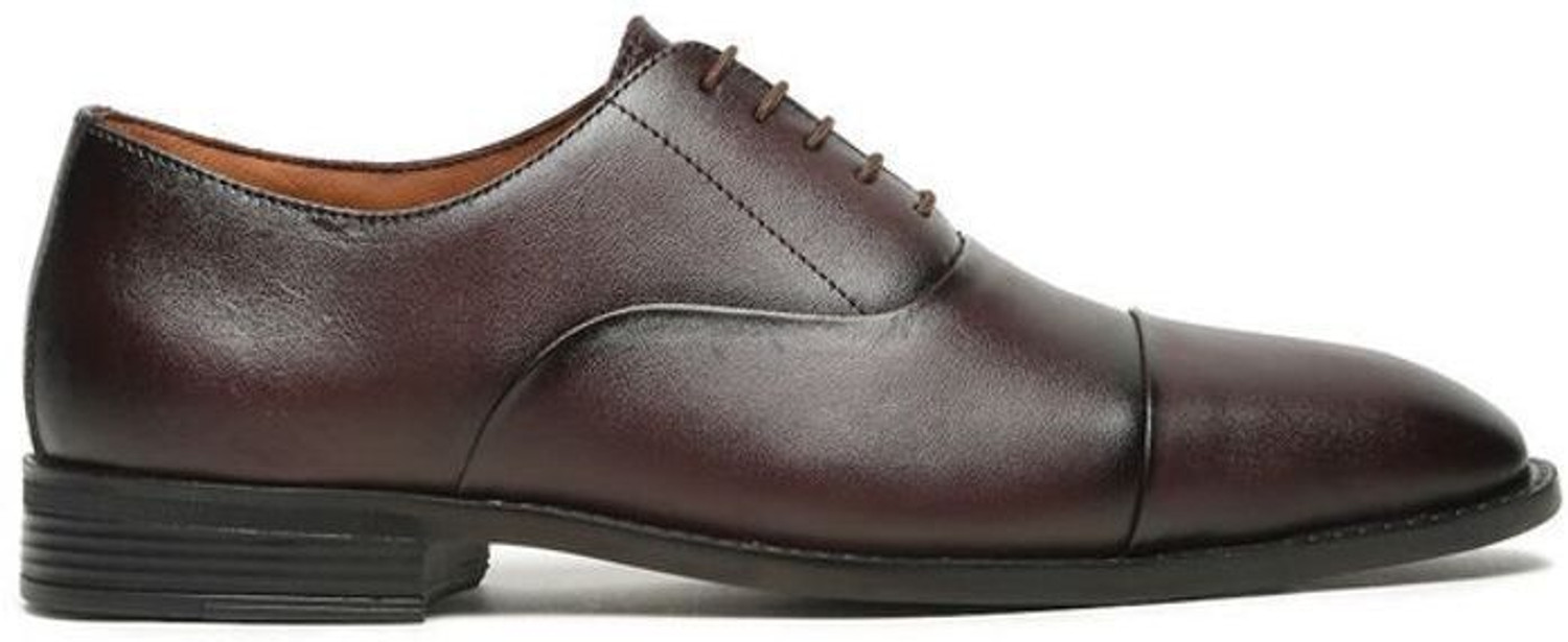 Image of Teakwood Leathers Men's Brown Oxford Lace-Up Shoes Lace Up For Men