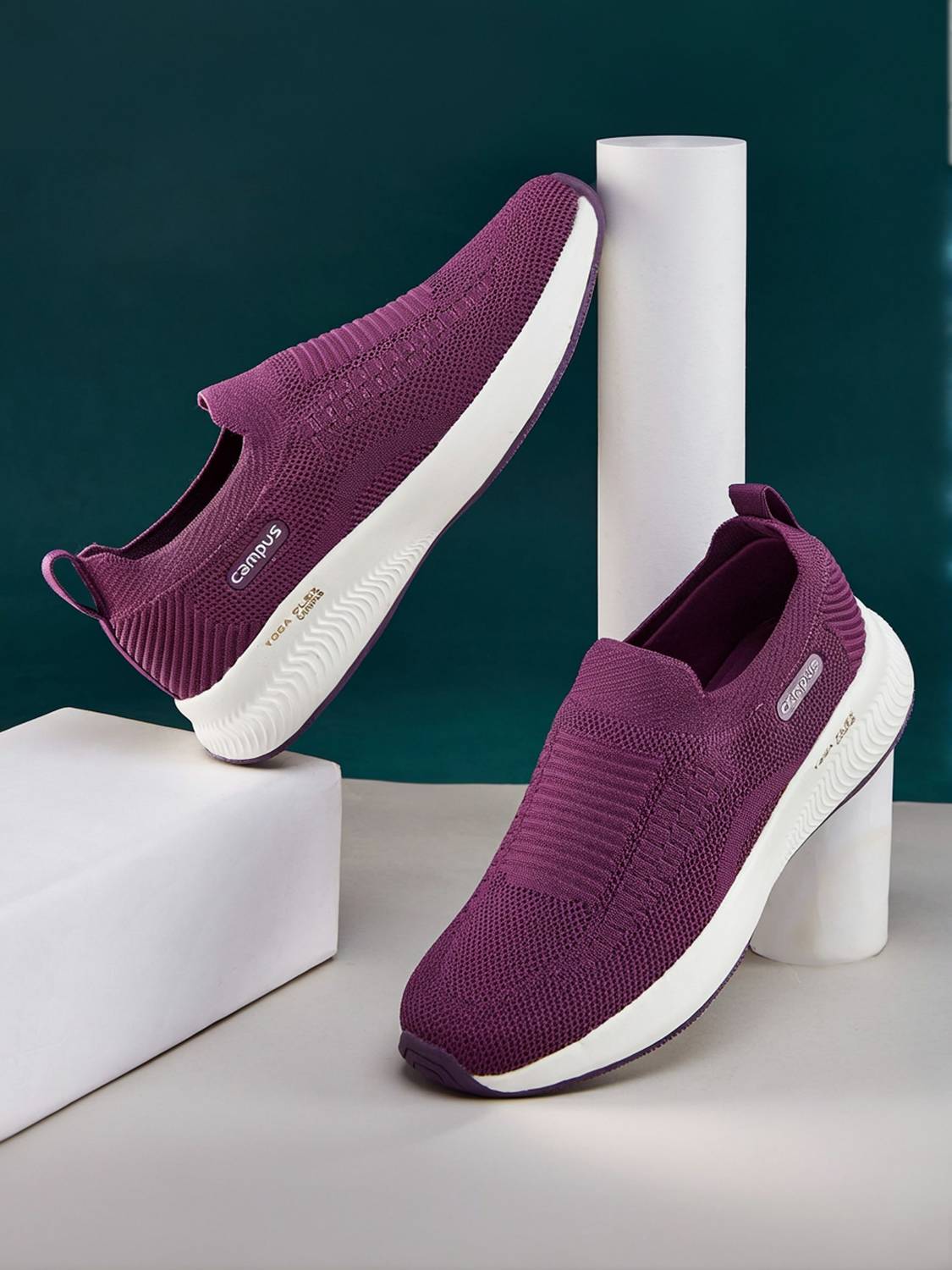 CAMPUS ANNIE Women's Casual Shoes Sock-Like Fit Integrated Fo