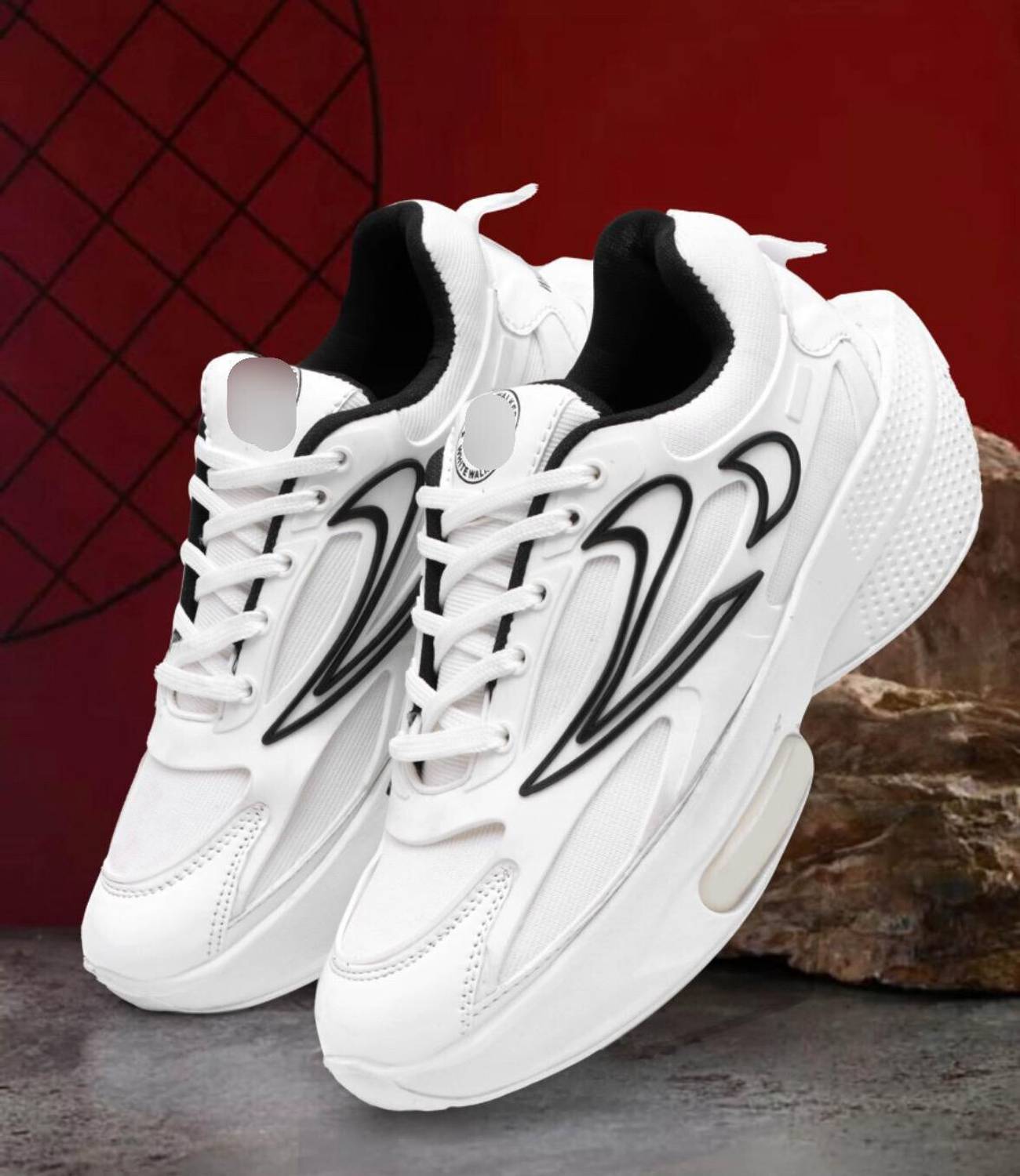 Aadwin High Premium Quality Canvas Shoes For Men White - Image 1