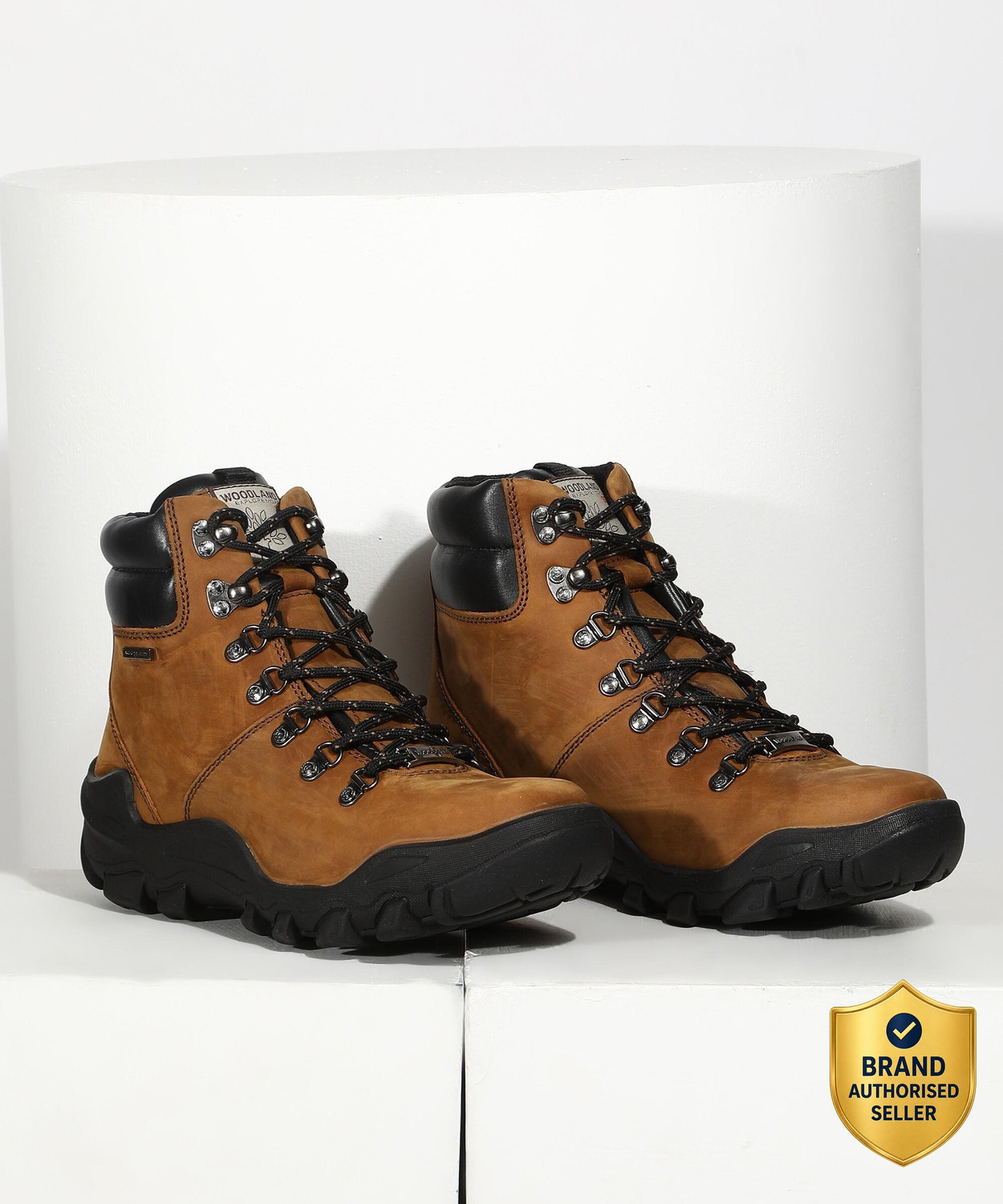Image of WOODLAND Outdoor Durable Comfortable Everyday High Ankle Boots For Men