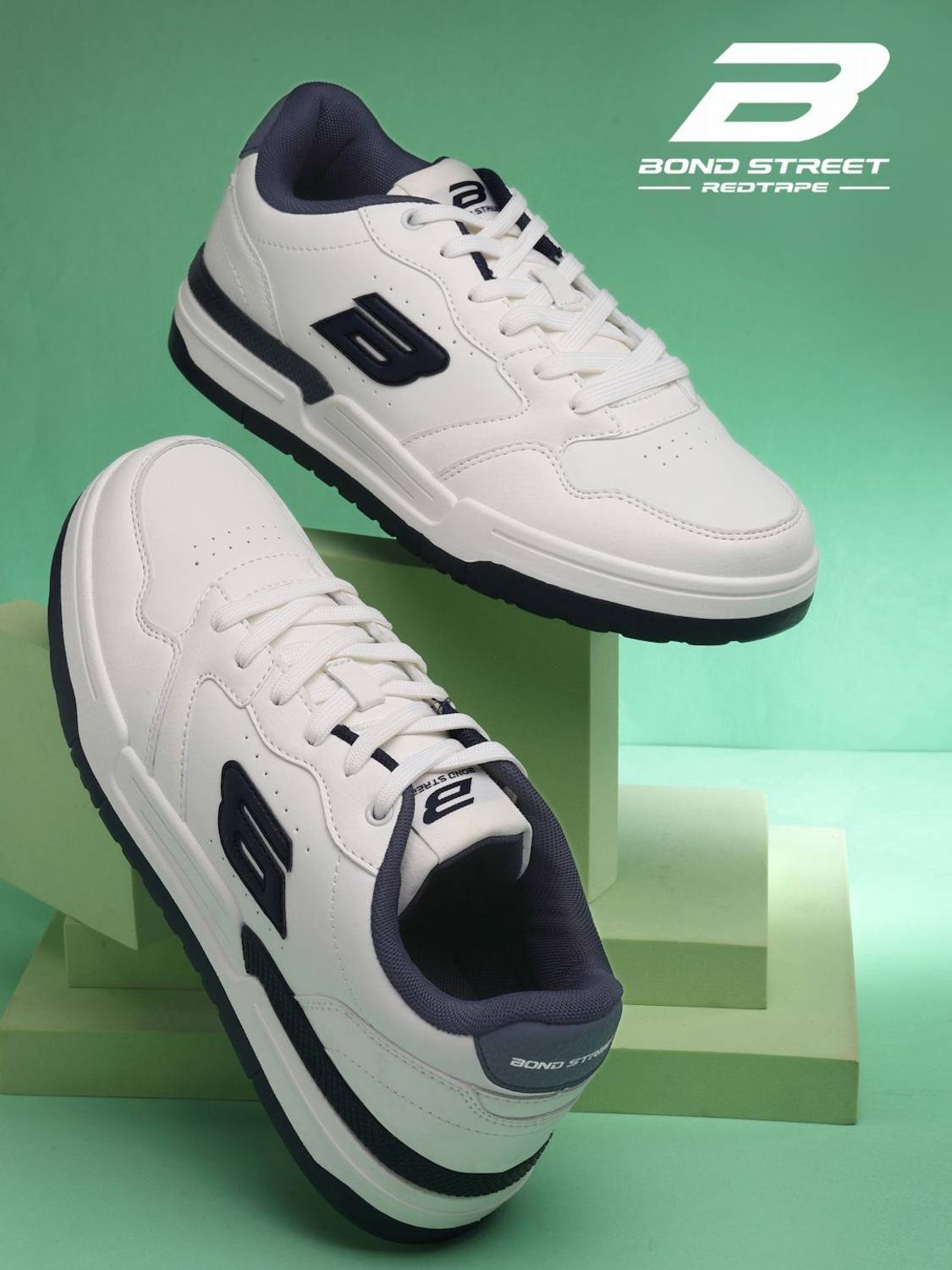 Bond Street Men's Red Casual Sneakers - Image 1