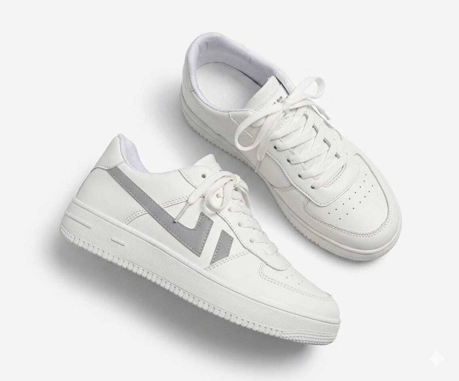 AAVEAA WTF Sneakers For Men, White - Image 2