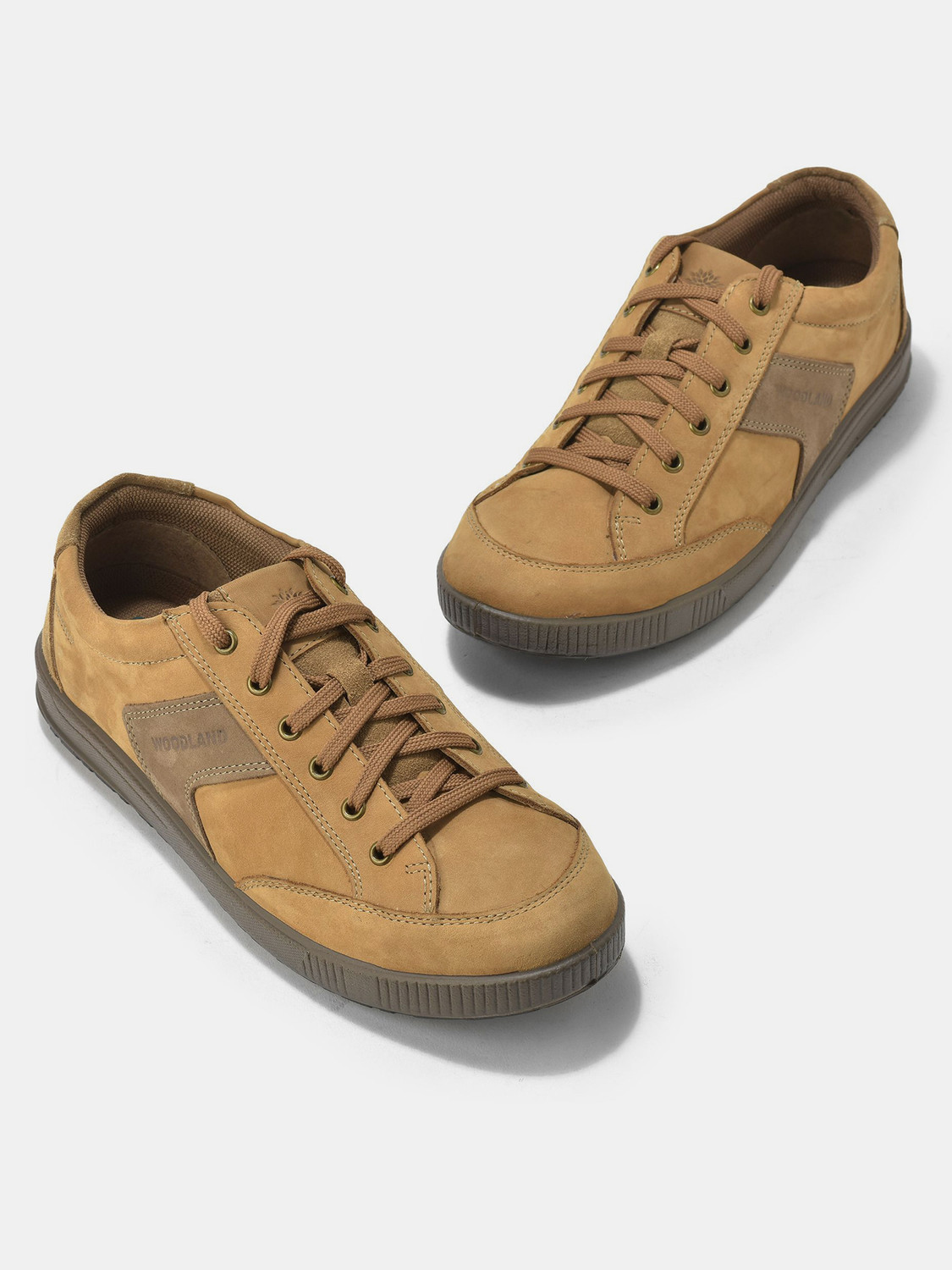 Image of WOODLAND Lace Up Lightweight Breathable Comfortable Daily Use Casuals For Men