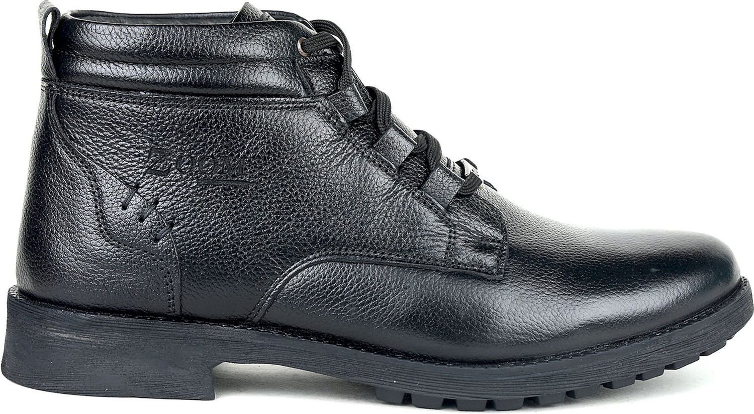 Image of Zoom Shoes Genuine Leather High Ankle Boots| Lace-up & Soft Cushioned Insole Daily Comfort Boots For Men