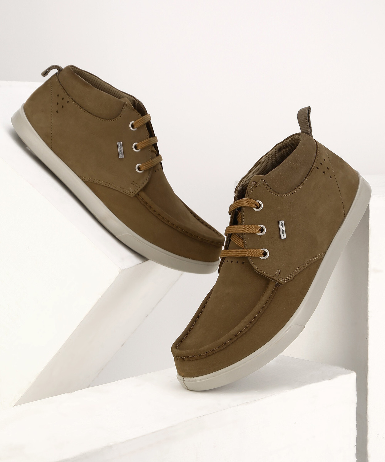 Image of WOODLAND Lace Up Lightweight Breathable Comfortable Daily Use Casuals For Men