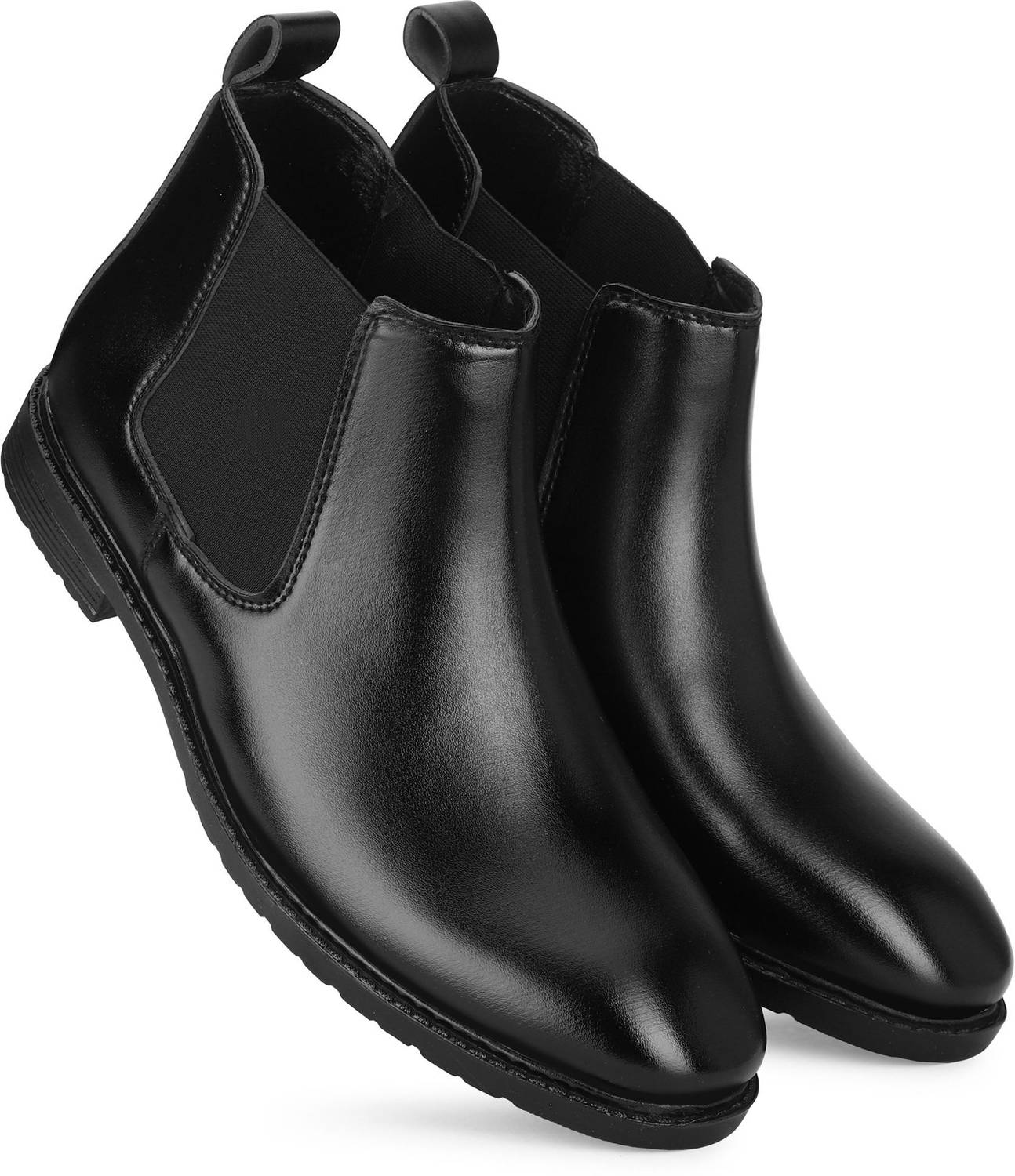Footgrab Chelsea Boots For Men Black - Image 4