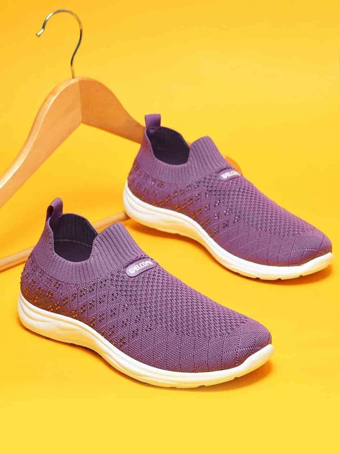 Image of WELCOME Stylish & Comfortable Breathable Walking Casual Perfect for Outdoor Wear Slip On Sneakers For Women