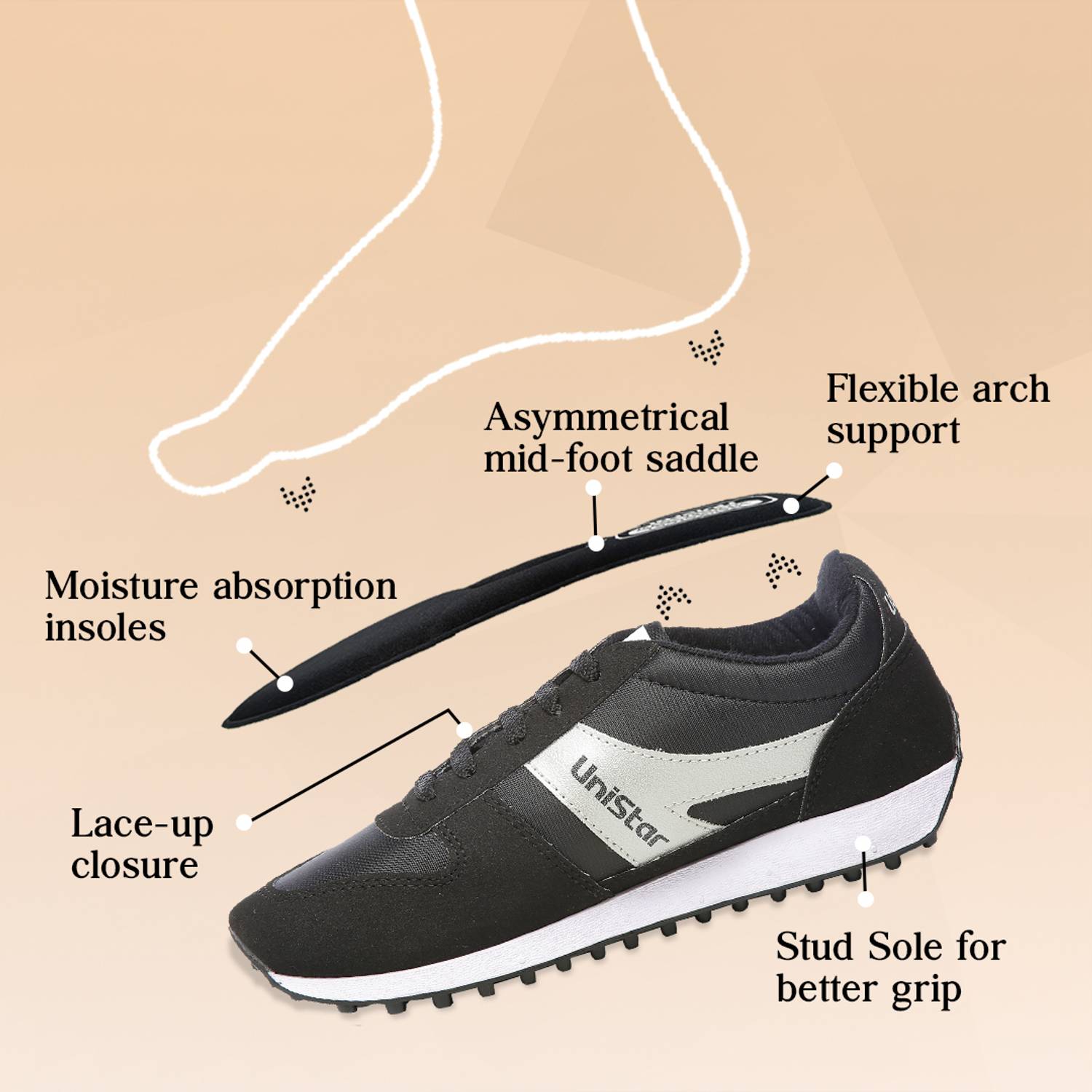 Unistar Comfortable Men's Sports Shoes - Image 4