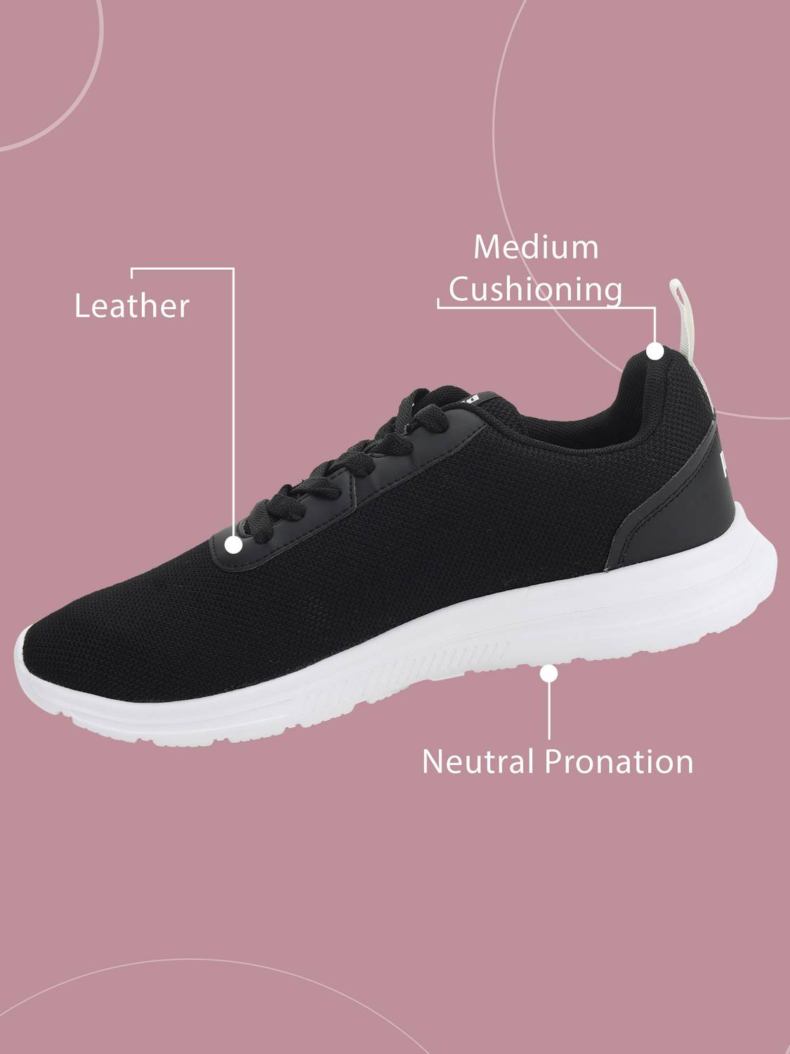 PUMA Bridge Comfort Running Shoes for Men (Black) - Image 2