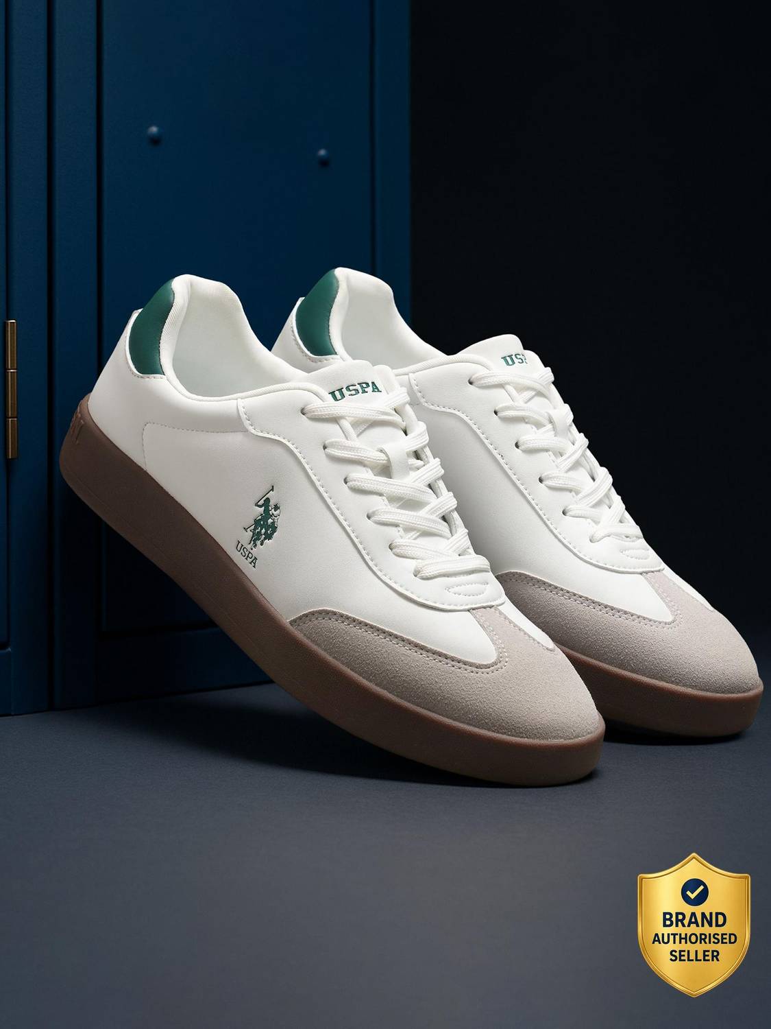 U.S. POLO ASSN. White Sneakers for Men