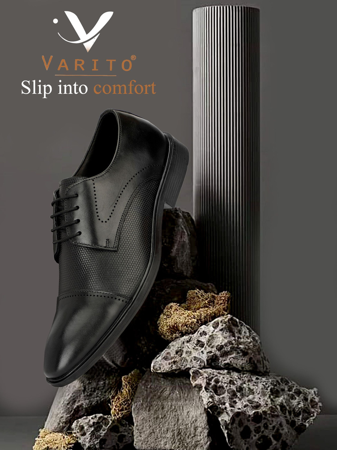 Image of Varito 100 % Genuine Leather Officer Class Formal Derby For Men