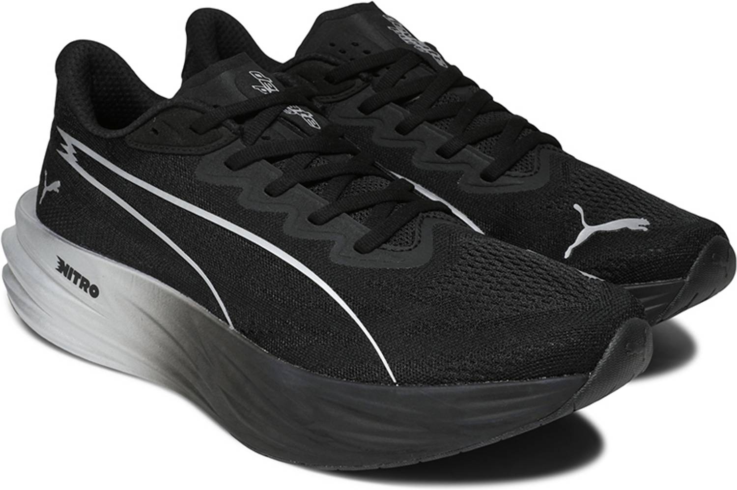 PUMA Deviate Pure NITRO Men's Black Running Shoes - Image 1