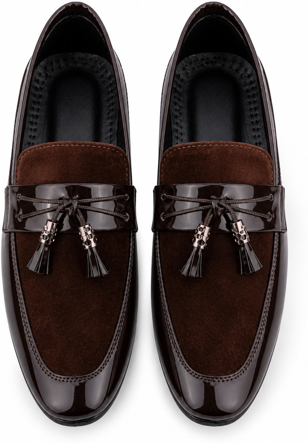Image of mzoracollection Royal Gloss Tassel Loafers Casuals For Men